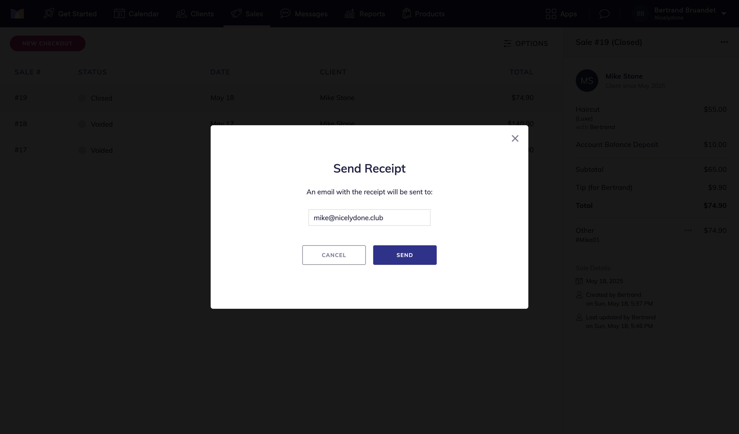 Mangomint - Mangomint App screen