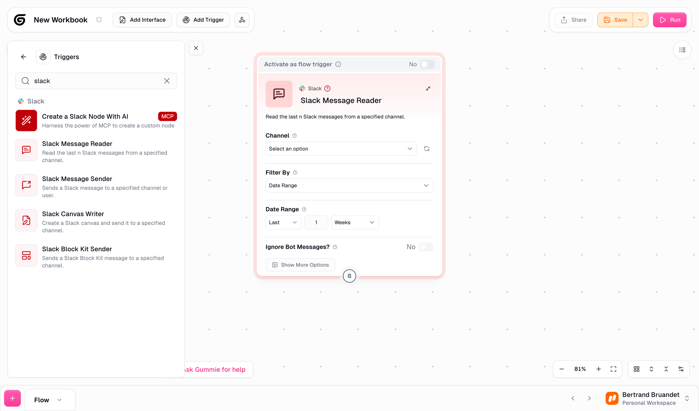 Gumloop - Gumloop | Automation Builder screen