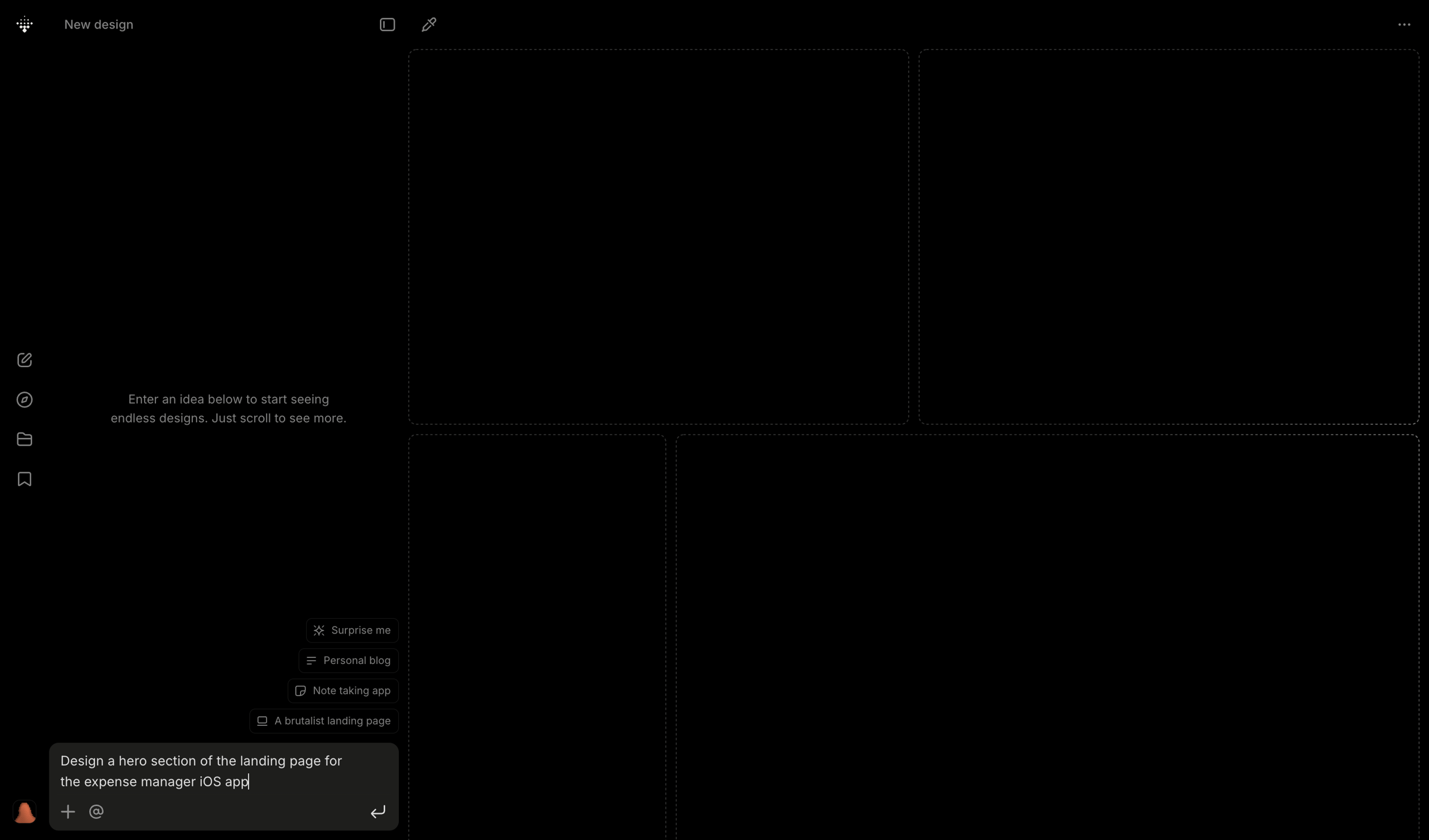 Variant - Variant – Endless designs for your ideas, just scroll screen