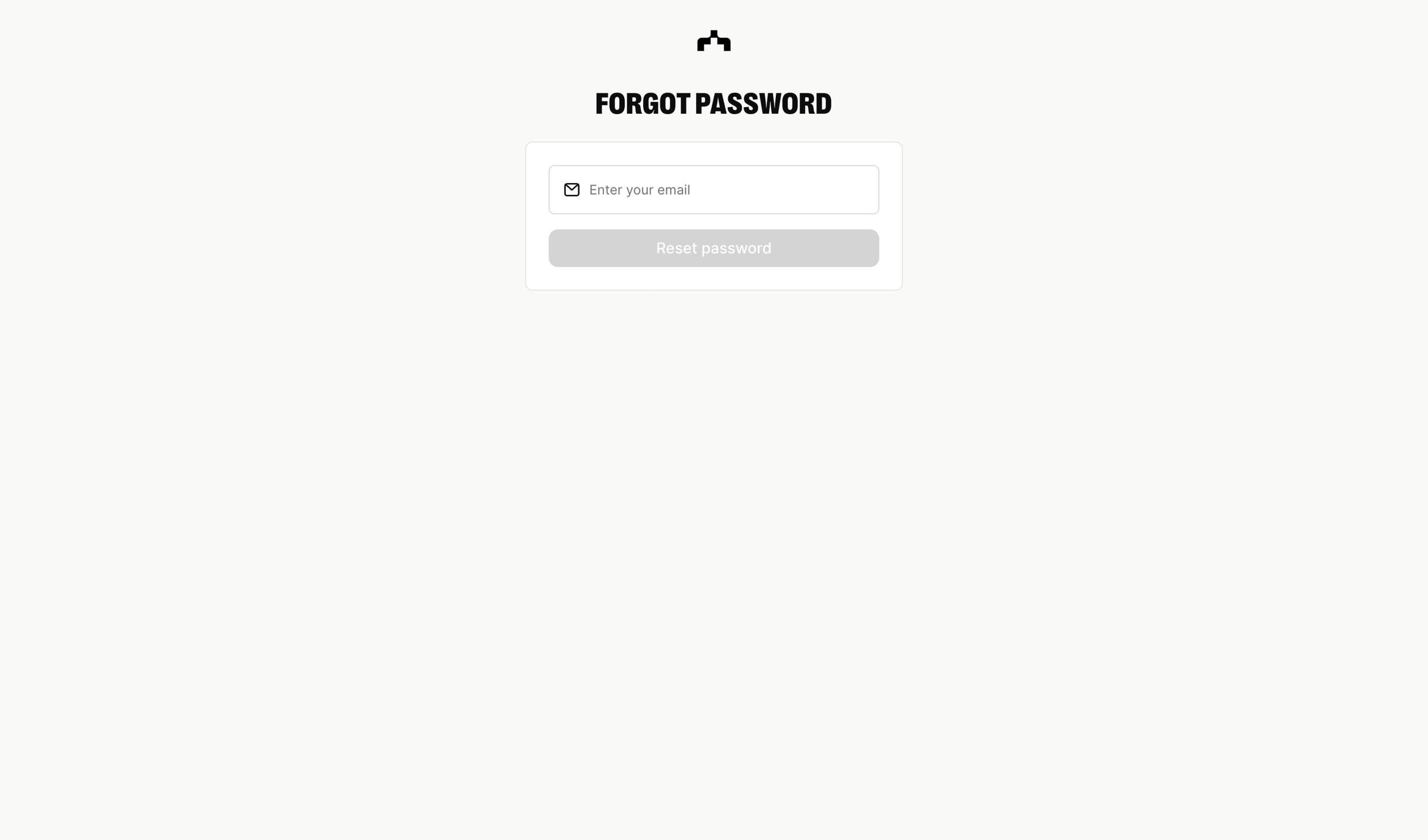 The org - Forgot password | The Org screen