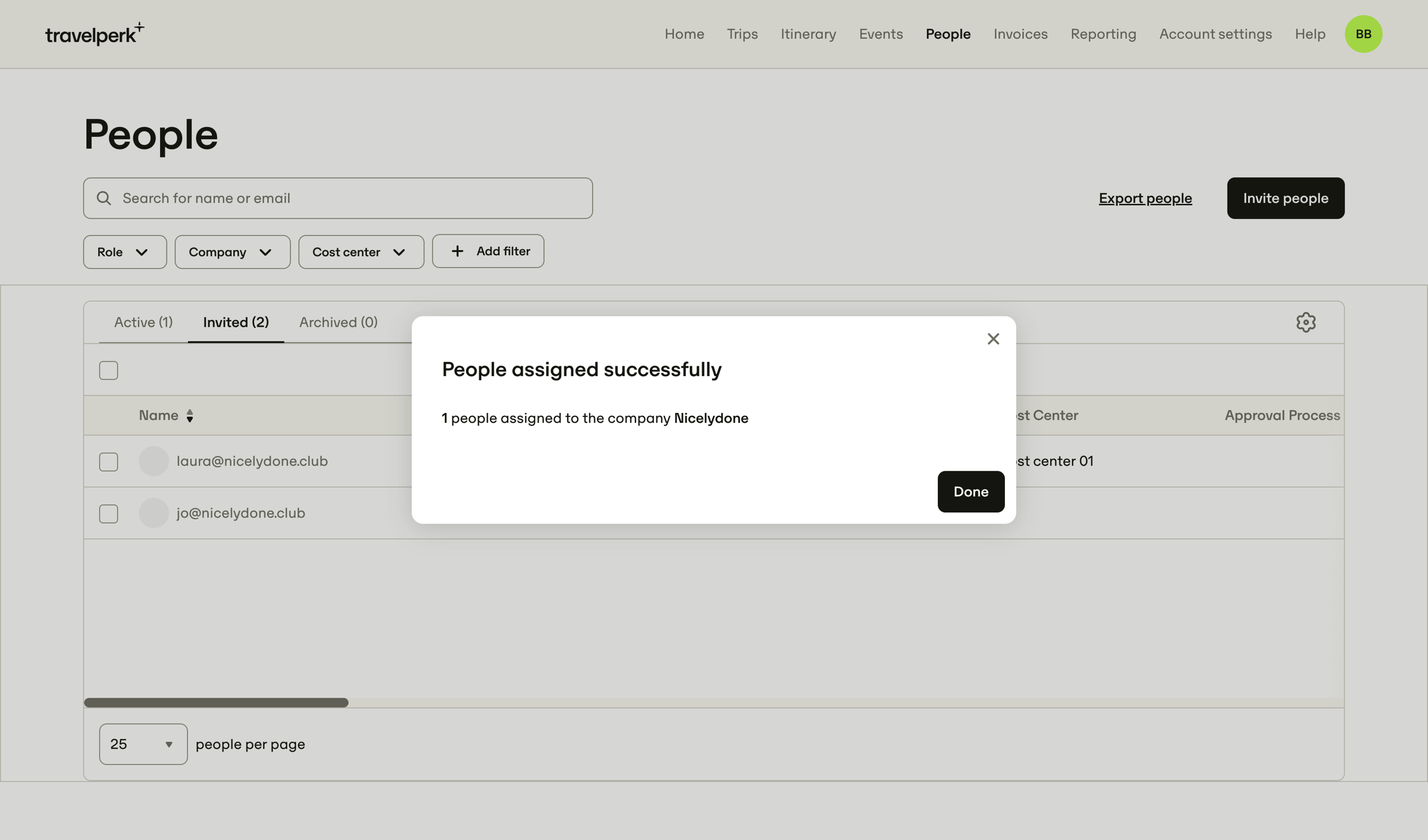 Travelperk - TravelPerk screen