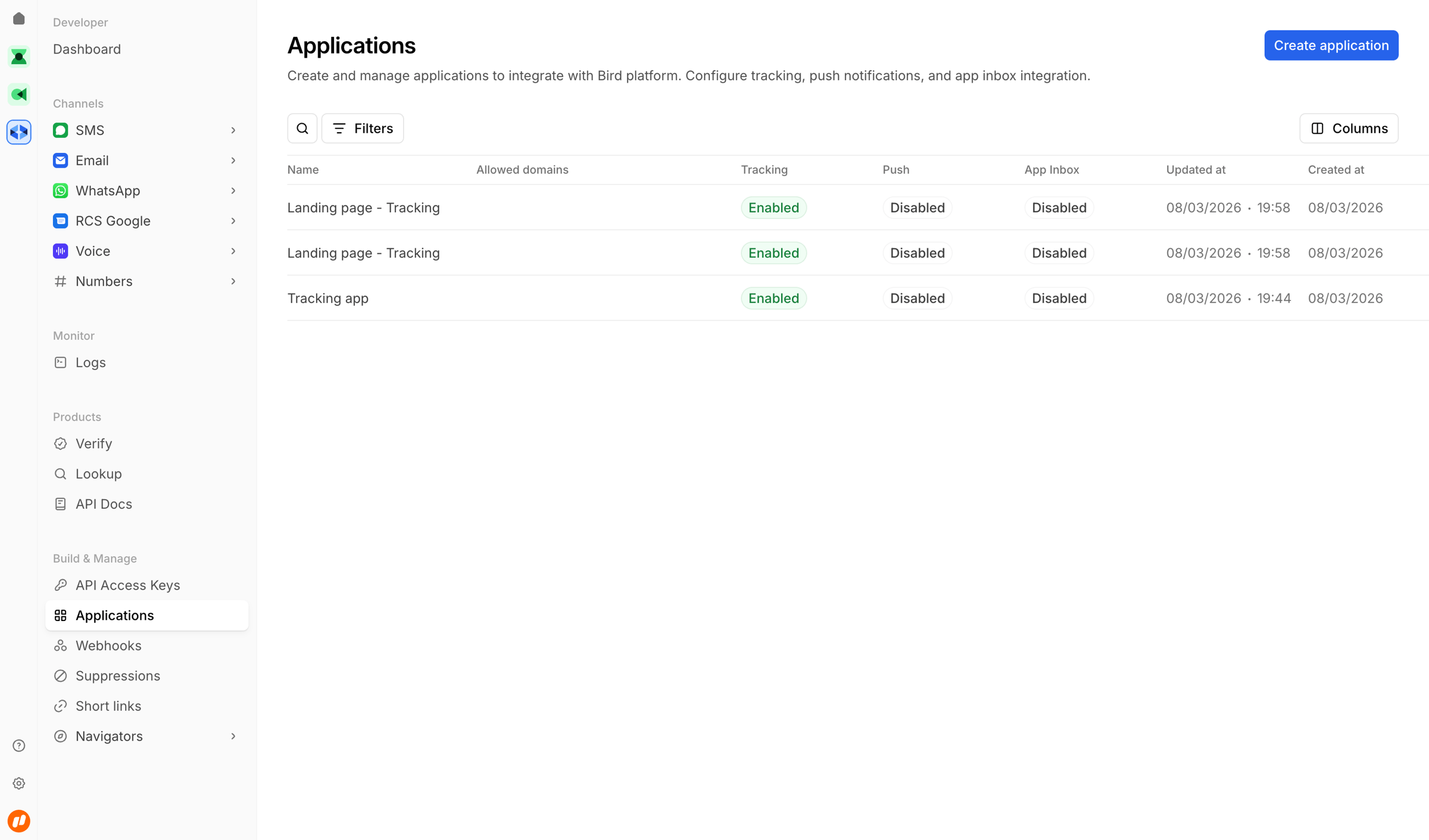 Bird - Applications | Bird screen