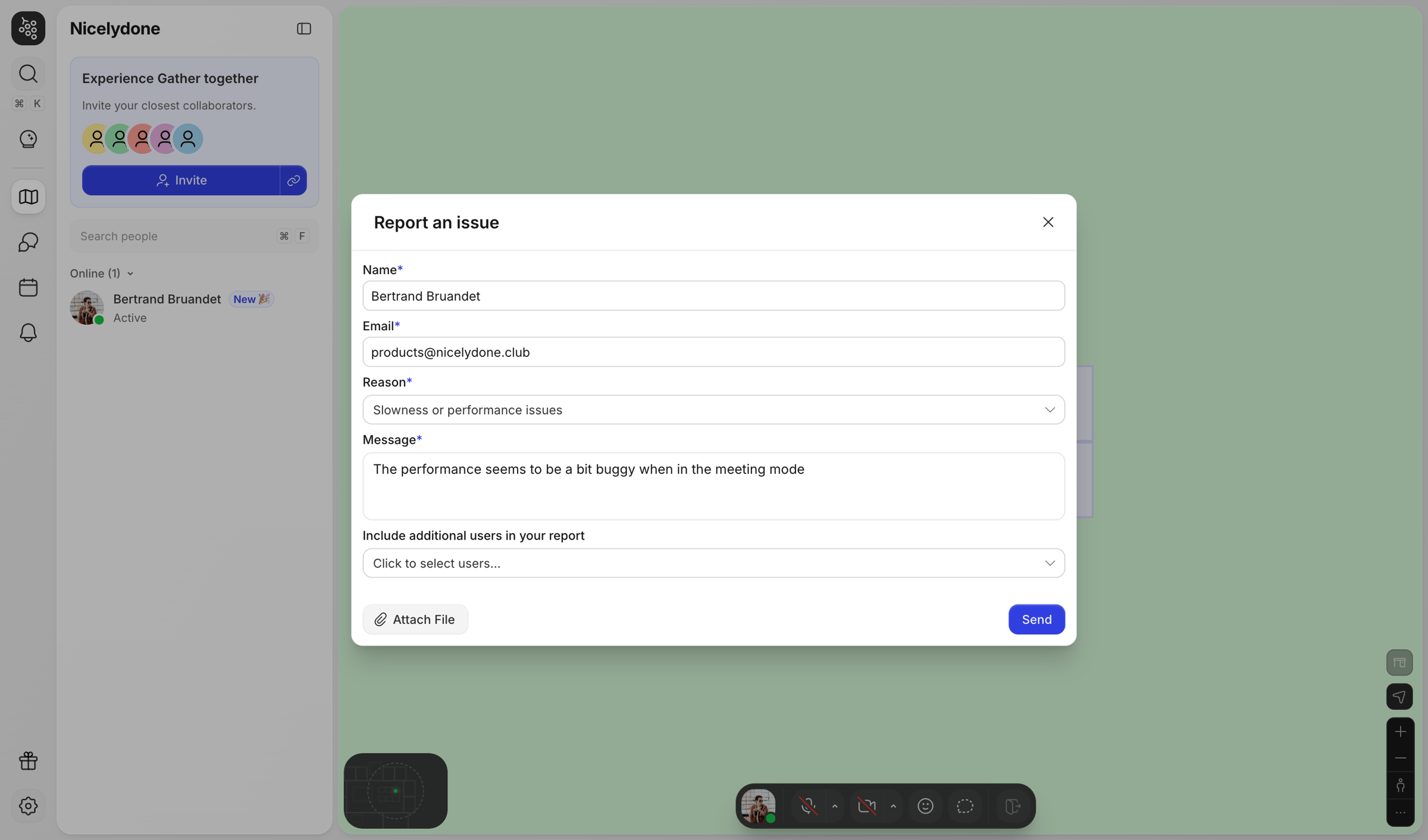 Gather - Nicelydone | Gather screen