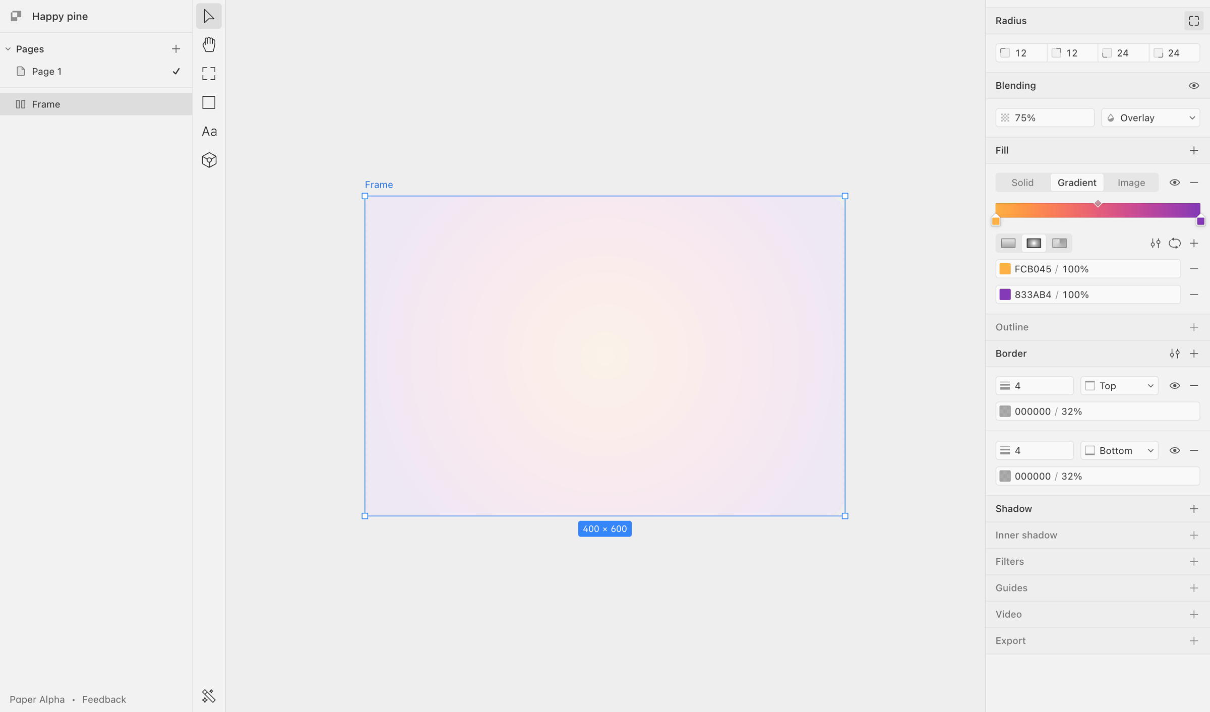 Happy pine · Paper from Paper