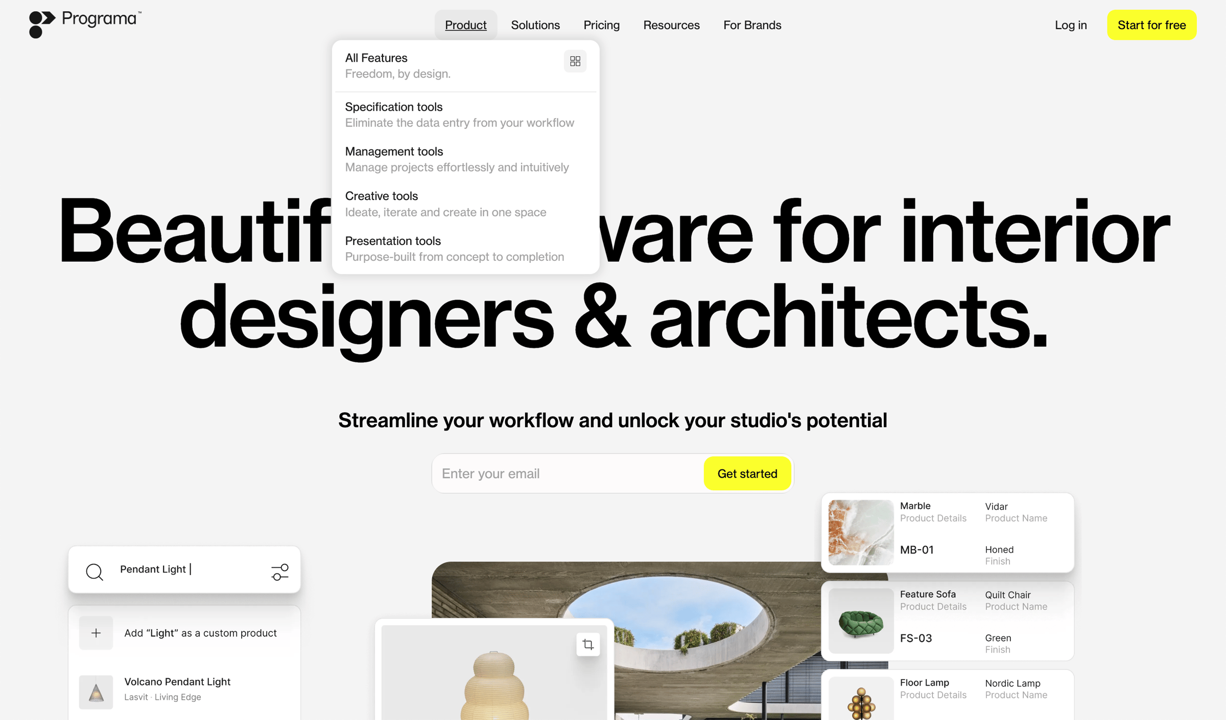 Programa - Beautiful Software for Interior Designers screen