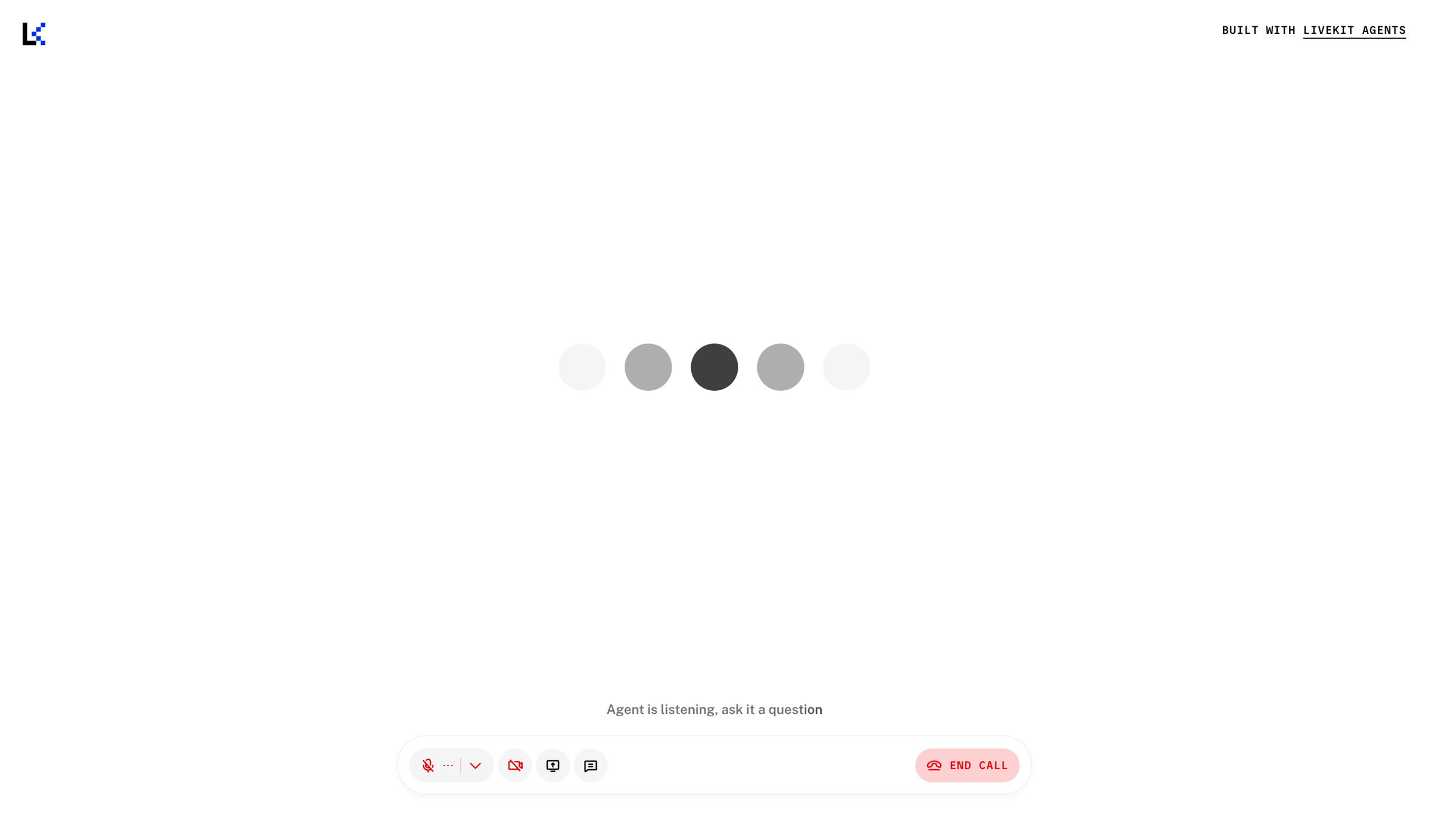 Livekit - LiveKit Voice Agent screen