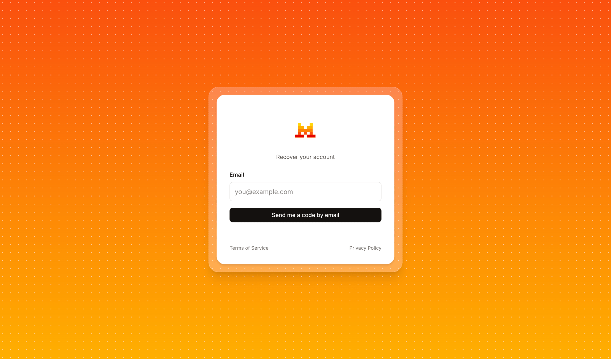 Mistral - Recover my account - Mistral AI screen