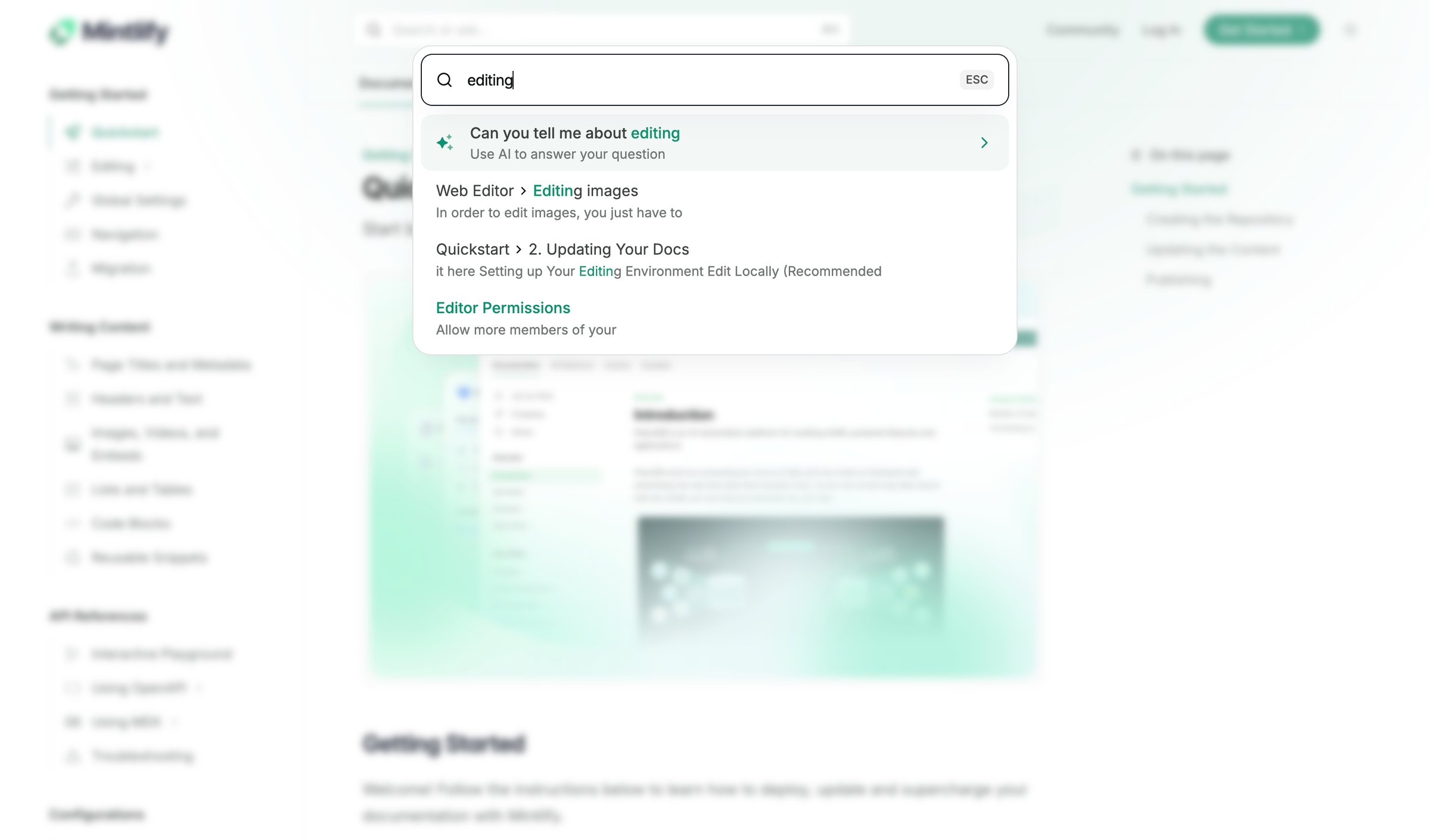 Mintlify - Quickstart - Mintlify screen
