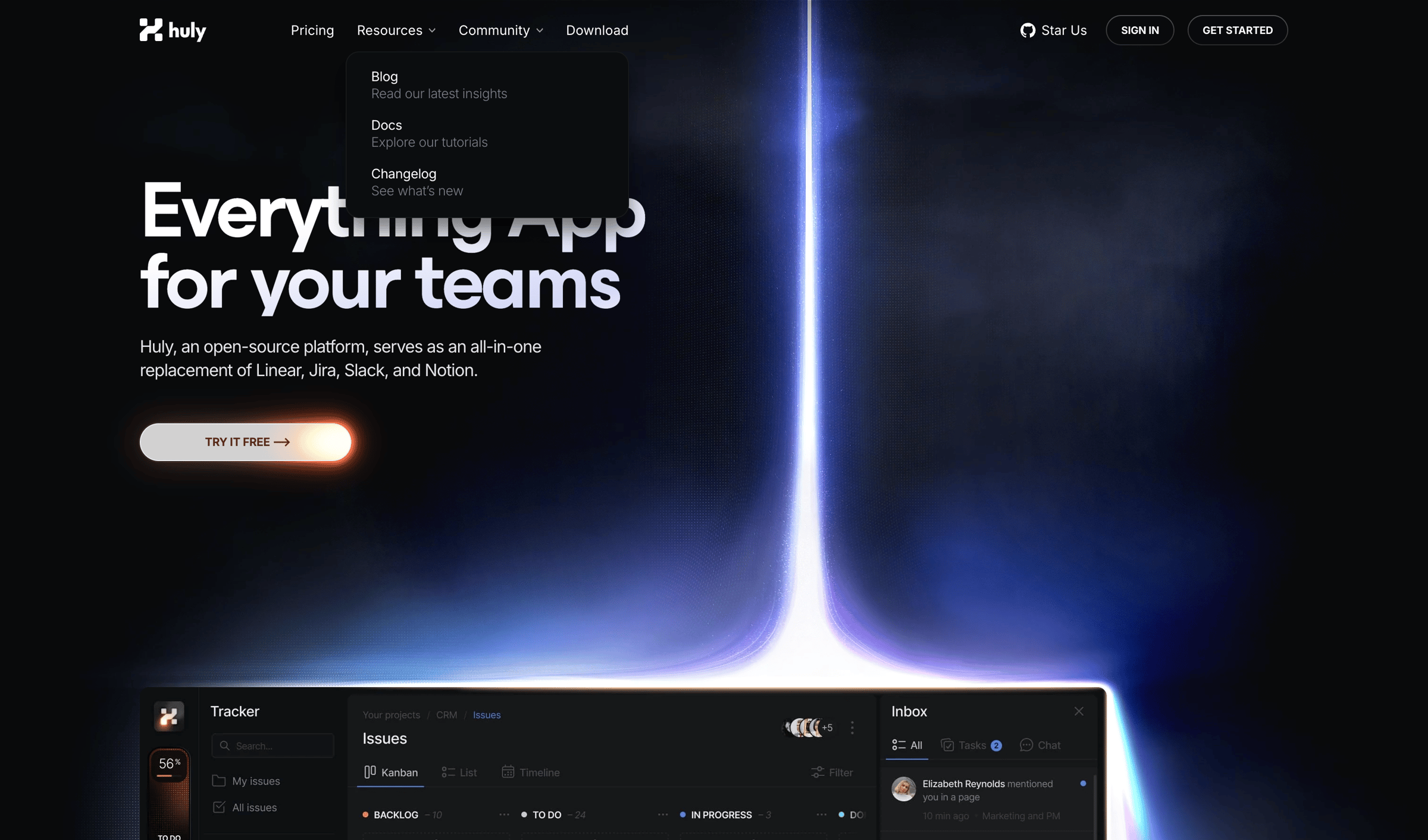 Huly - Everything App for your teams screen