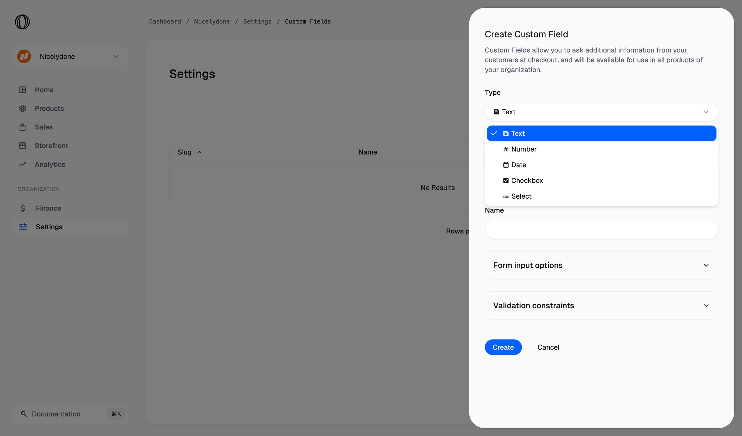 Polar - Custom fields | Nicelydone Polar screen