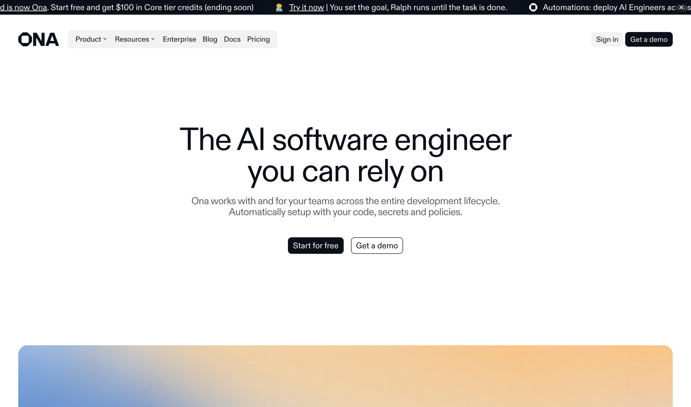 Ona - Ona | AI software engineers screen