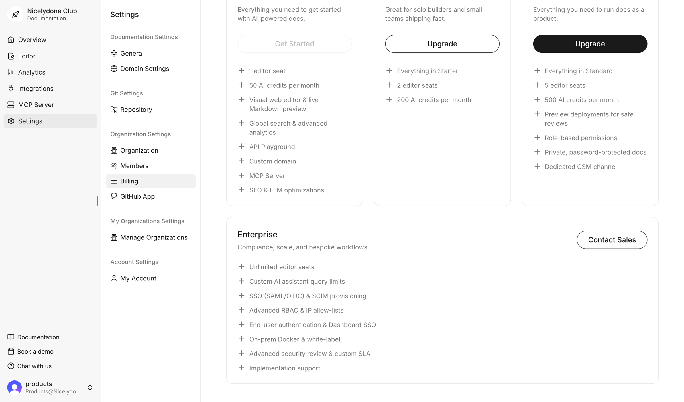 Documentation.AI - Dashboard - Documentation.AI screen