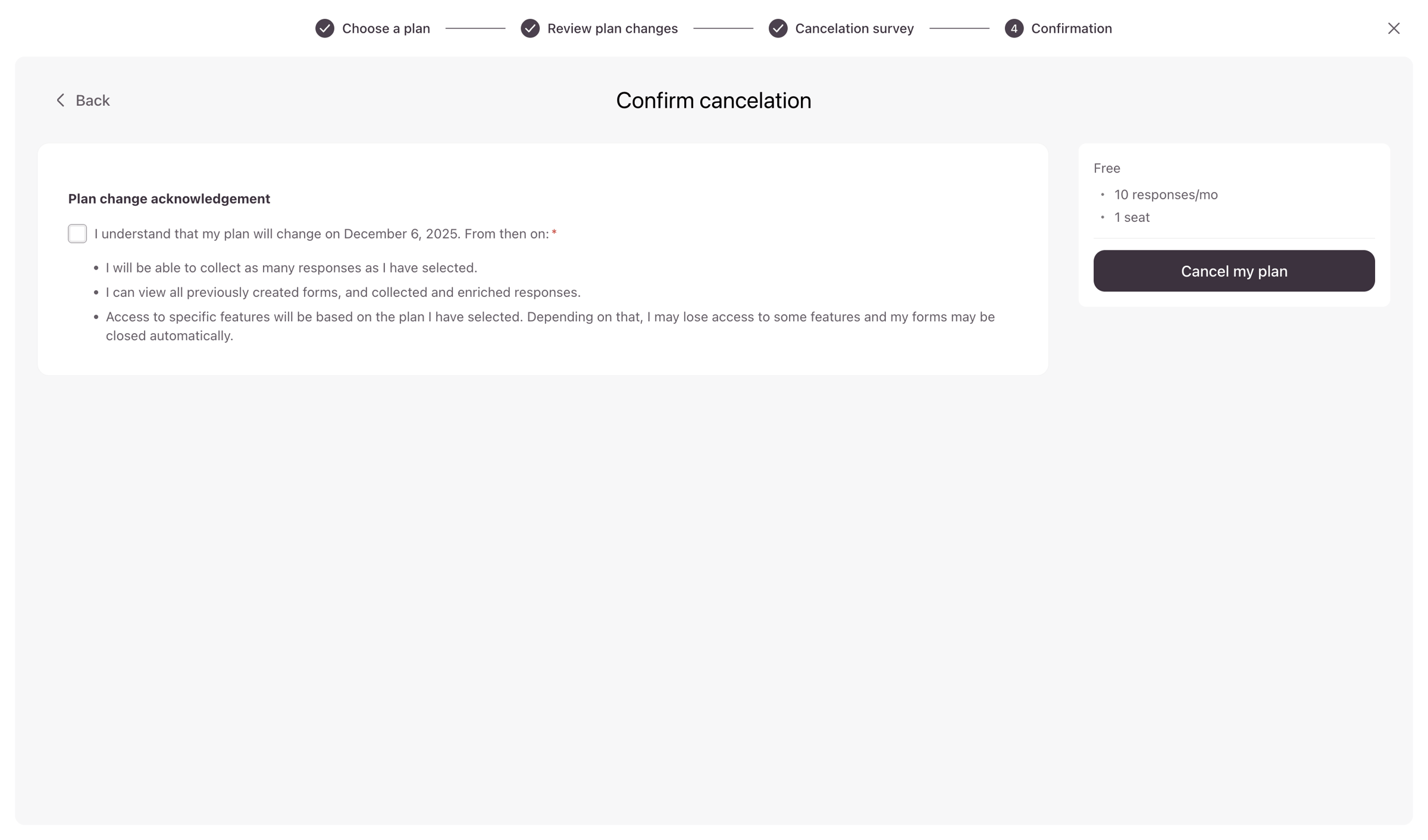 Typeform - Checkout from Typeform