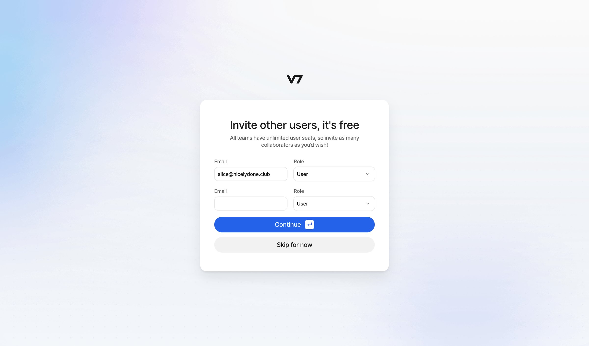 V7 - V7 Darwin screen
