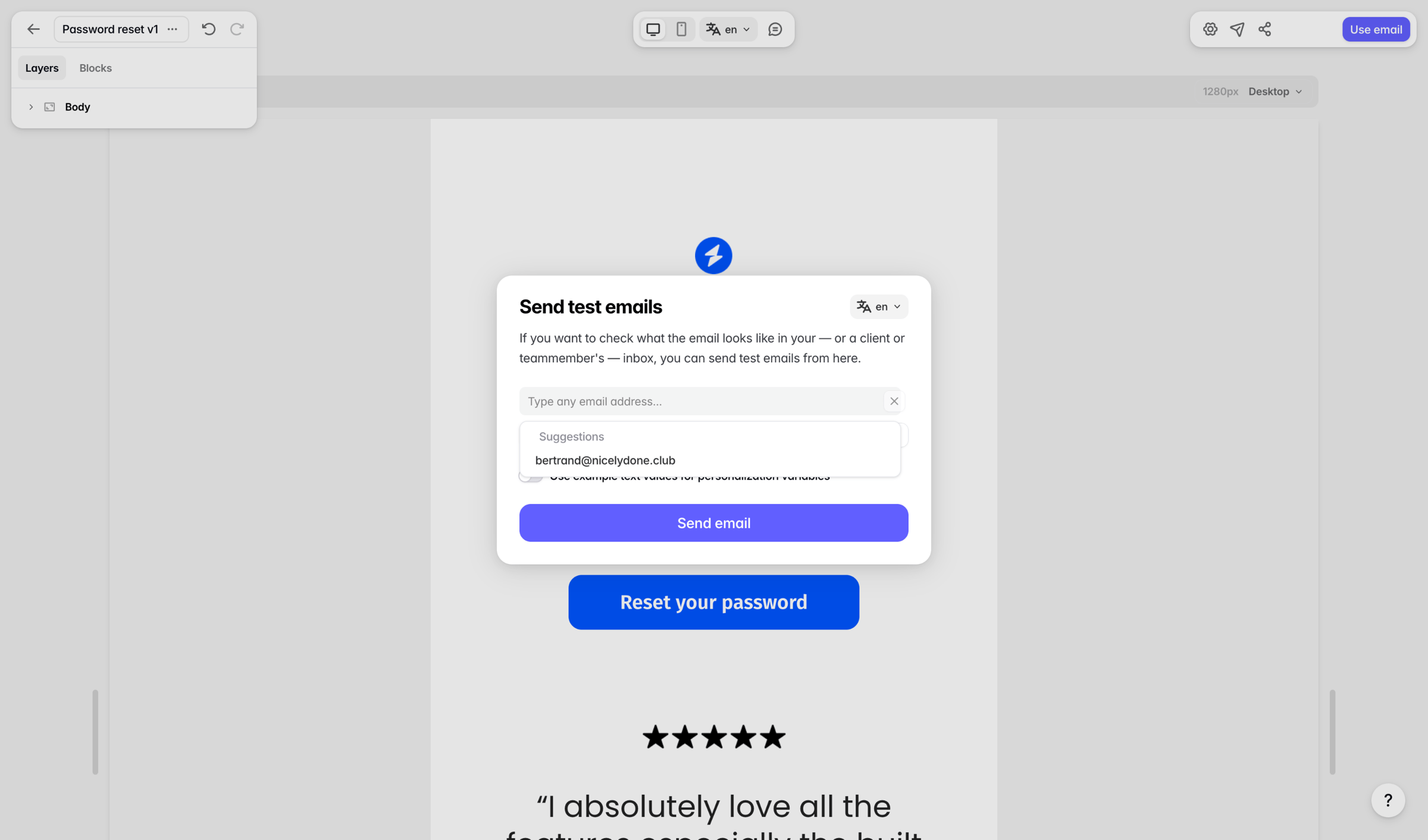 Tabular - Editor — Tabular screen