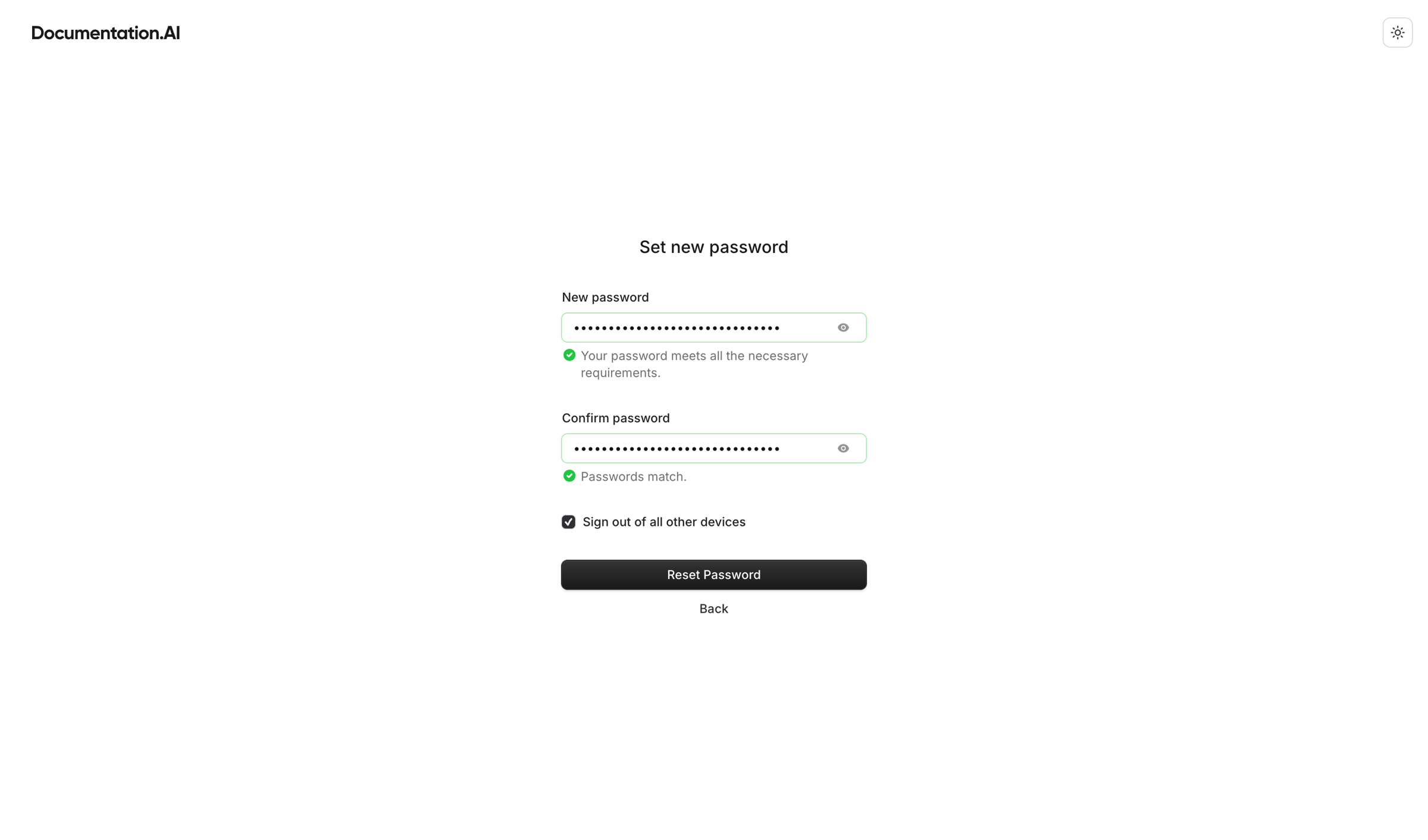 Documentation.AI - Dashboard - Documentation.AI screen