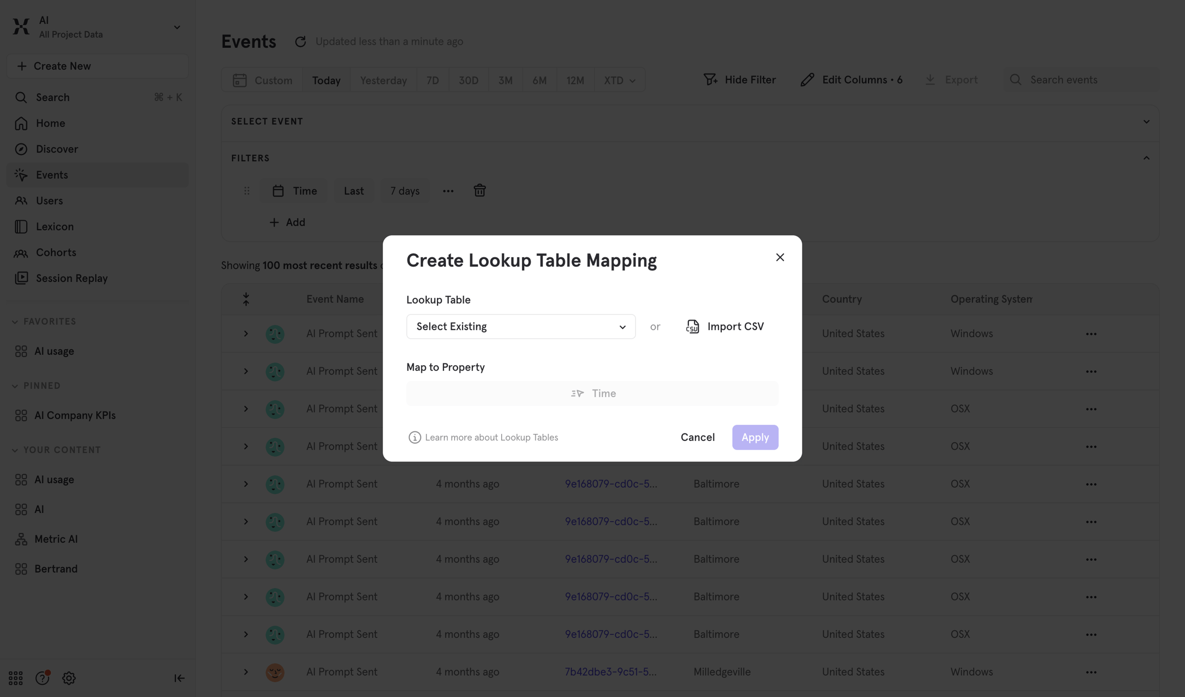 Mixpanel - Mixpanel - Product Analytics screen