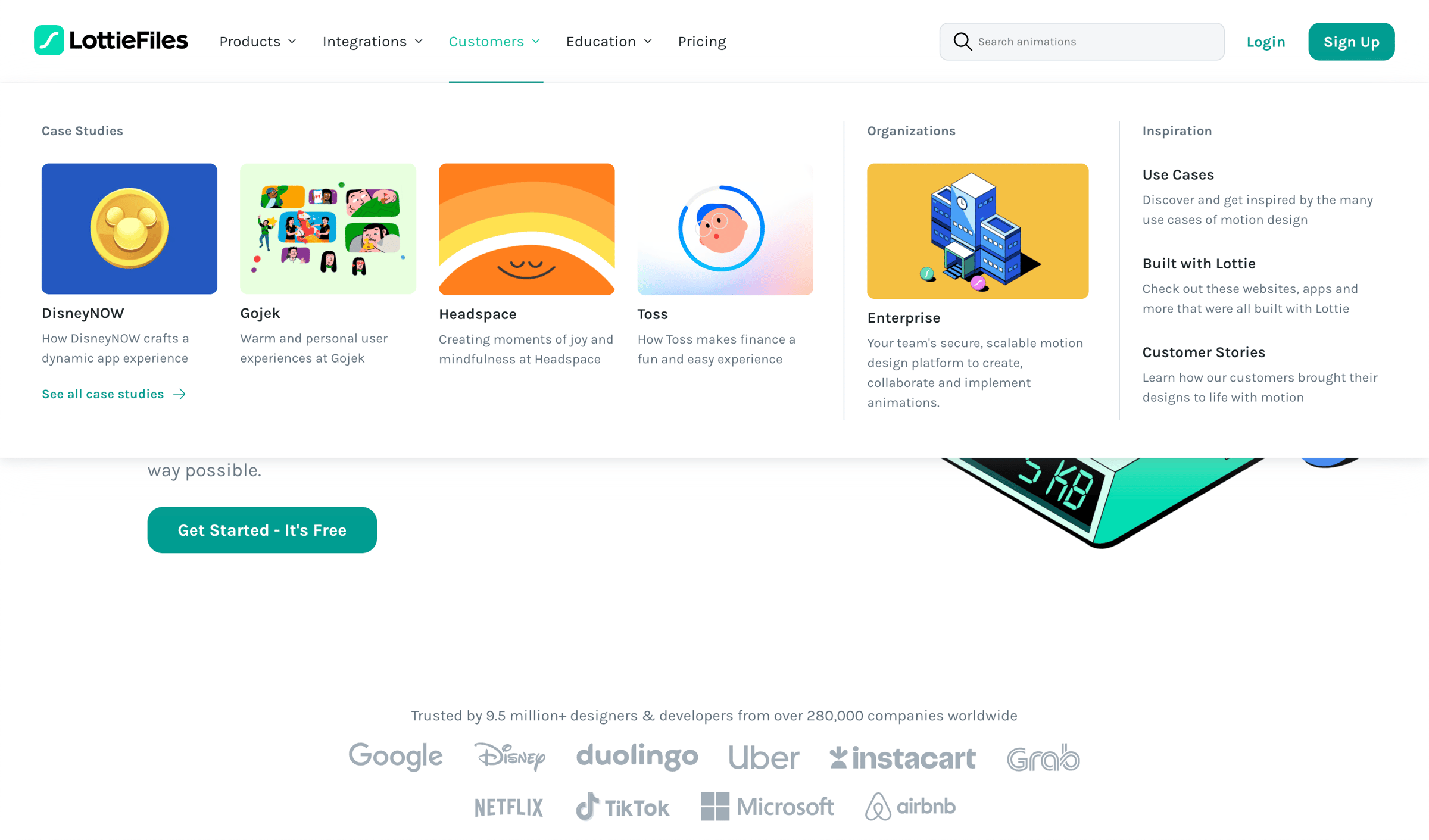 Lottie - LottieFiles Download Free lightweight animations for website | app screen