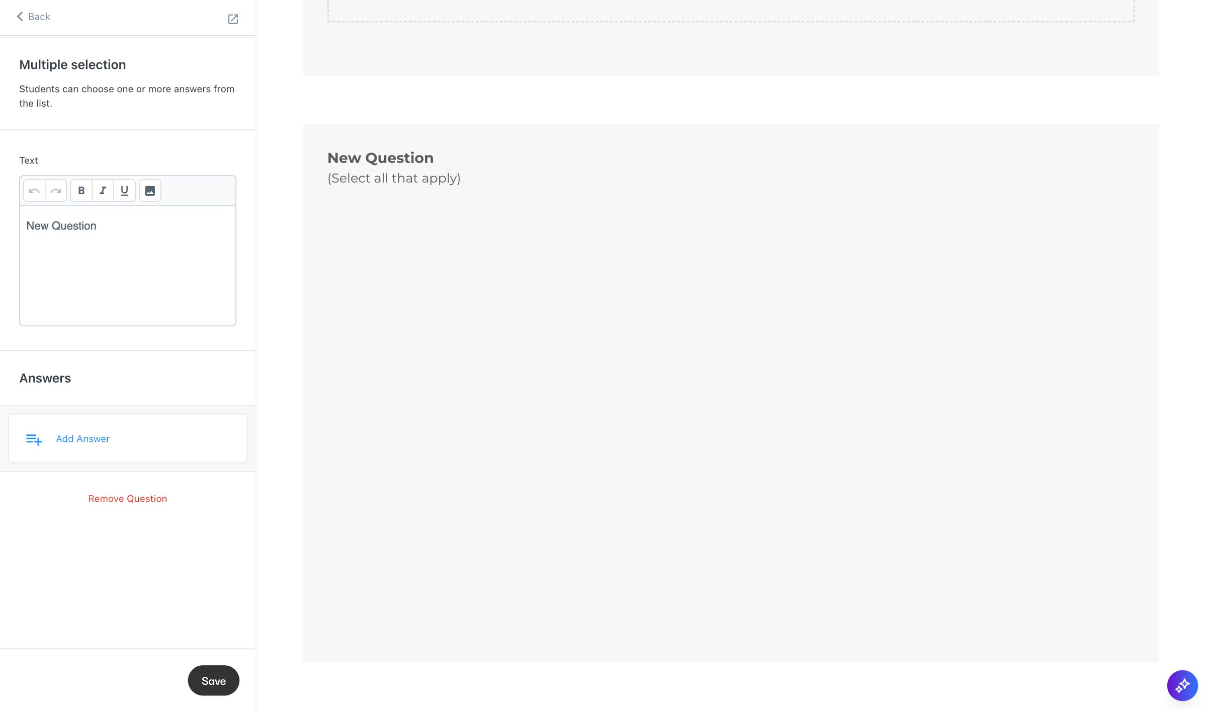 Kajabi - Kajabi - adminassessments2148407014questions screen