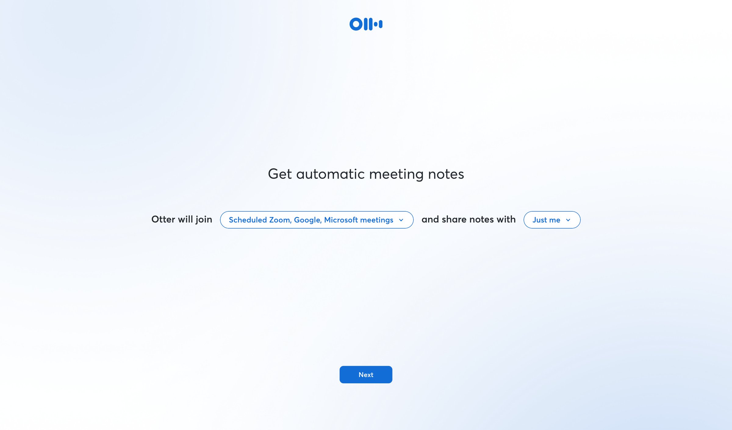 Otter - Otter Voice Meeting Notes - Otter.ai screen