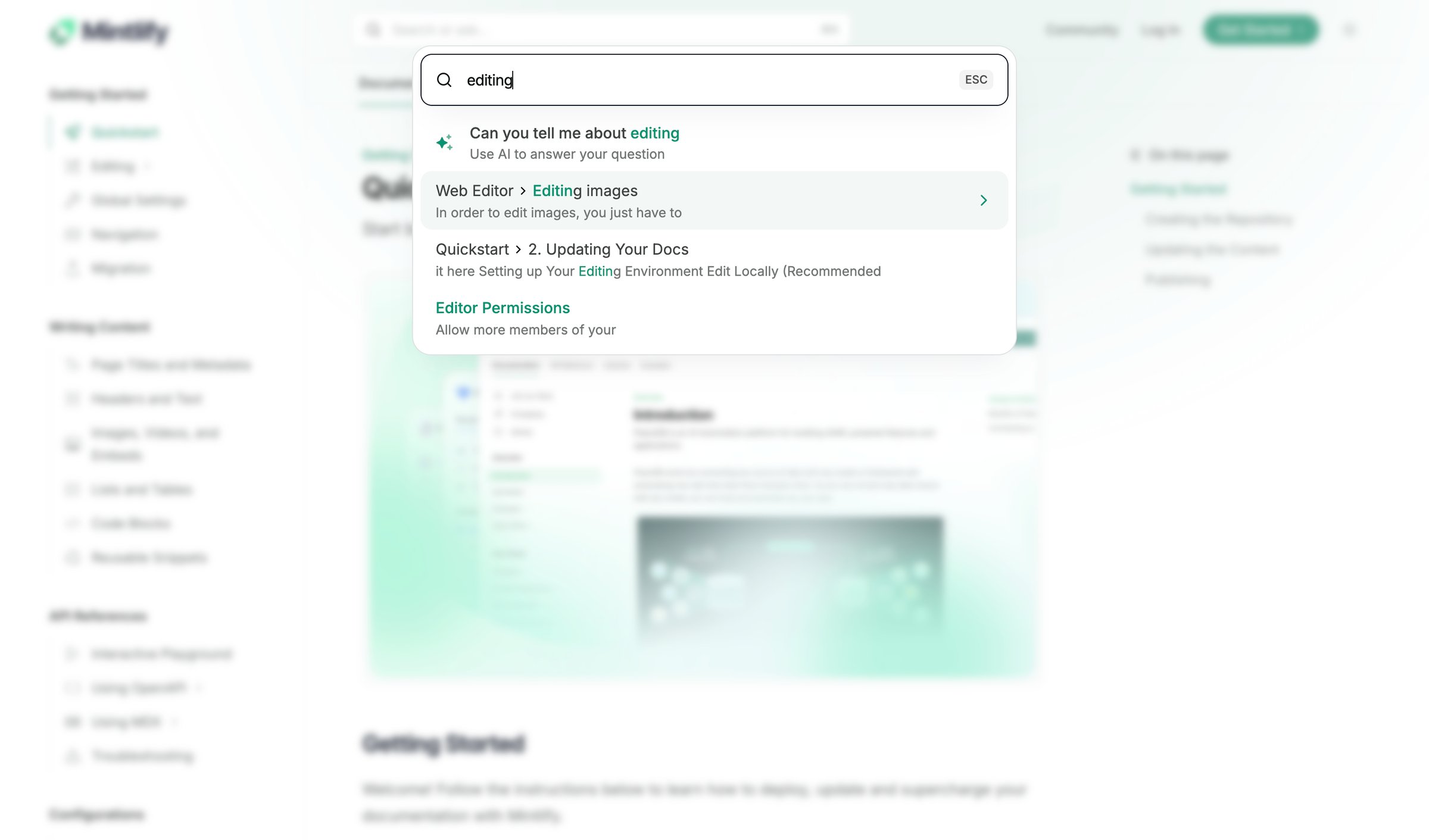 Mintlify - Quickstart - Mintlify screen