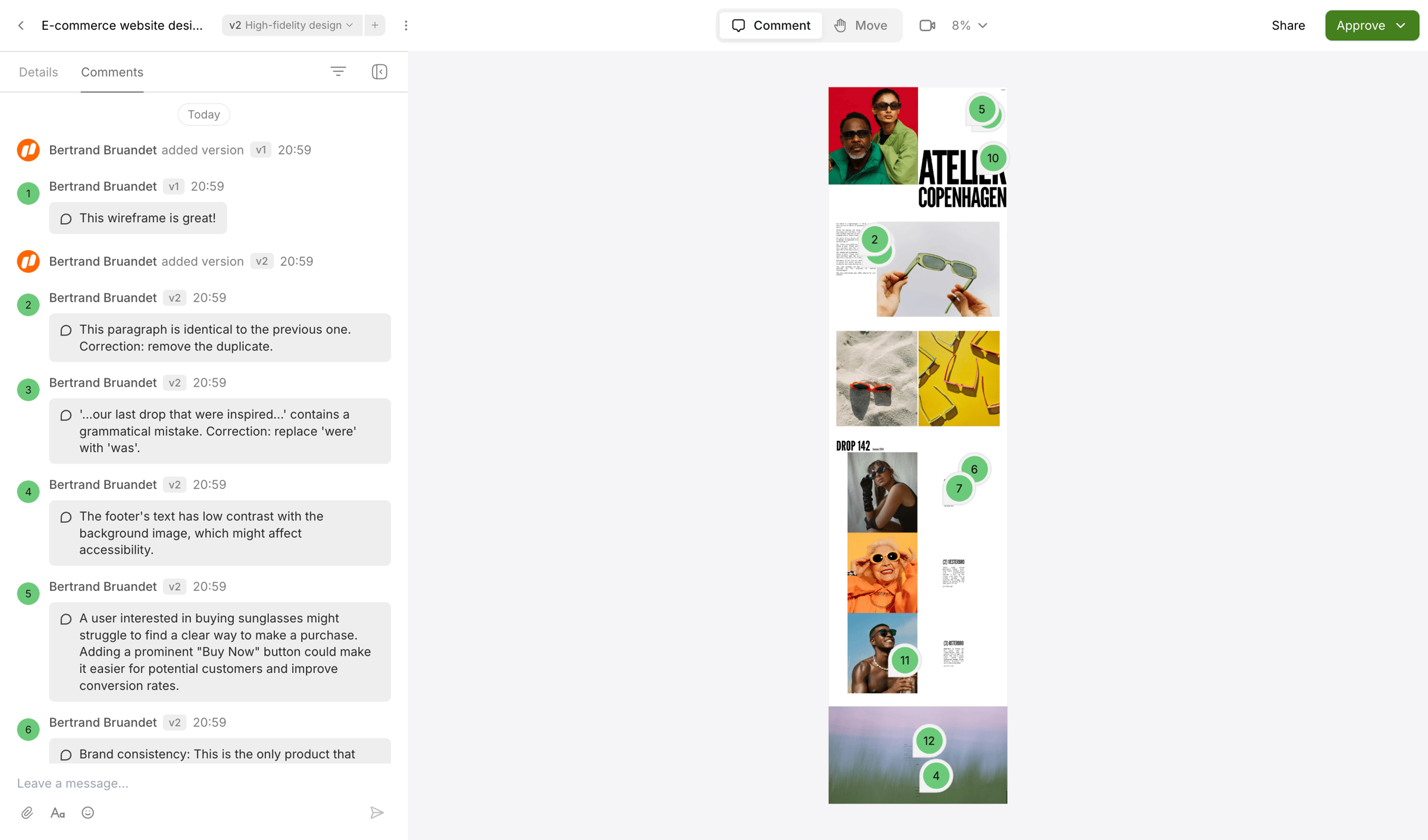 Workflow screen