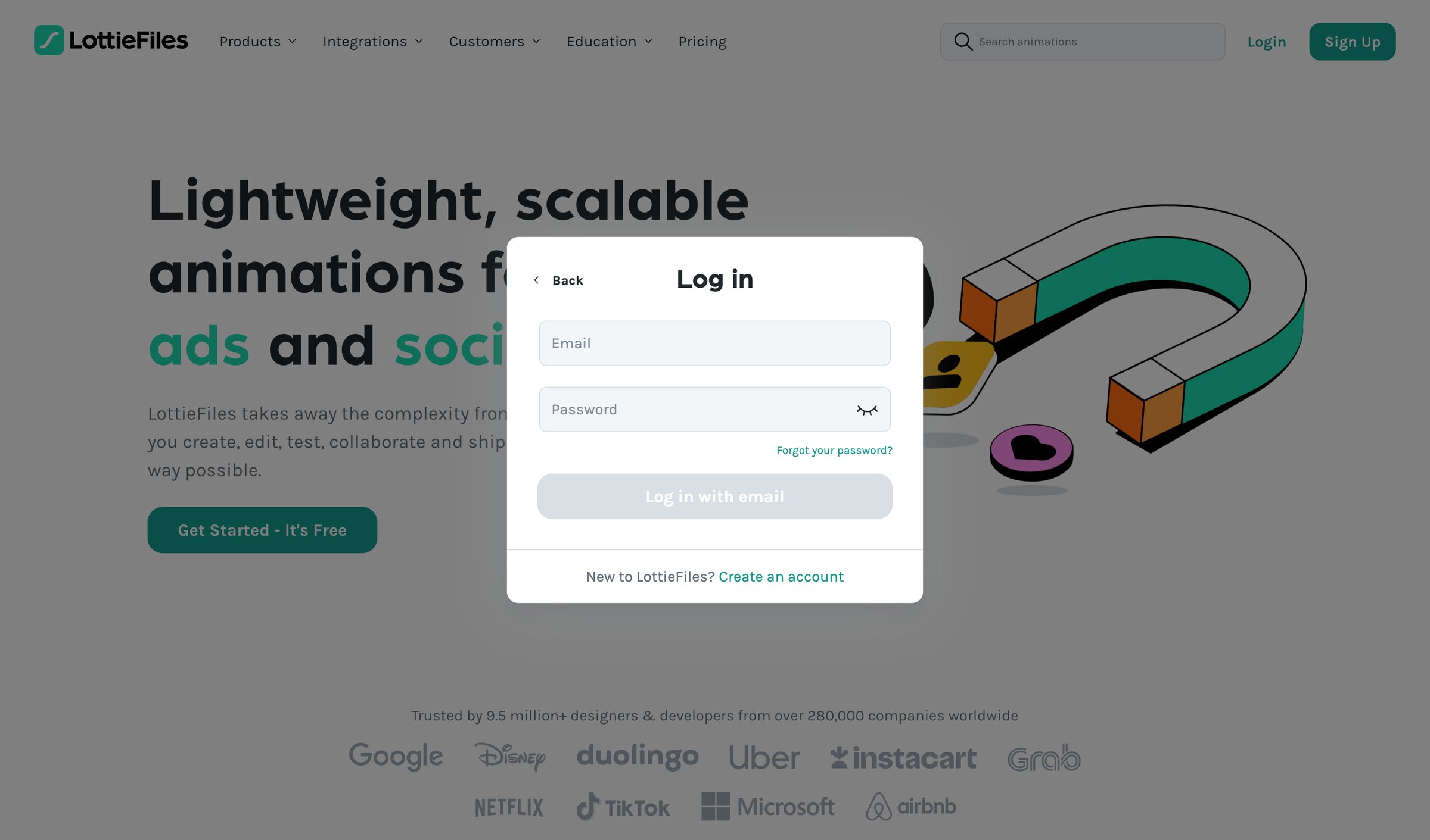 Lottie - LottieFiles Download Free lightweight animations for website | app screen