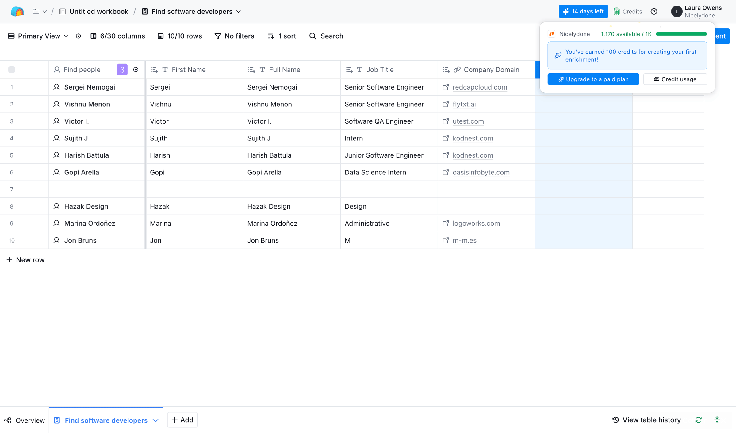 Clay - Clay | Find software developers screen
