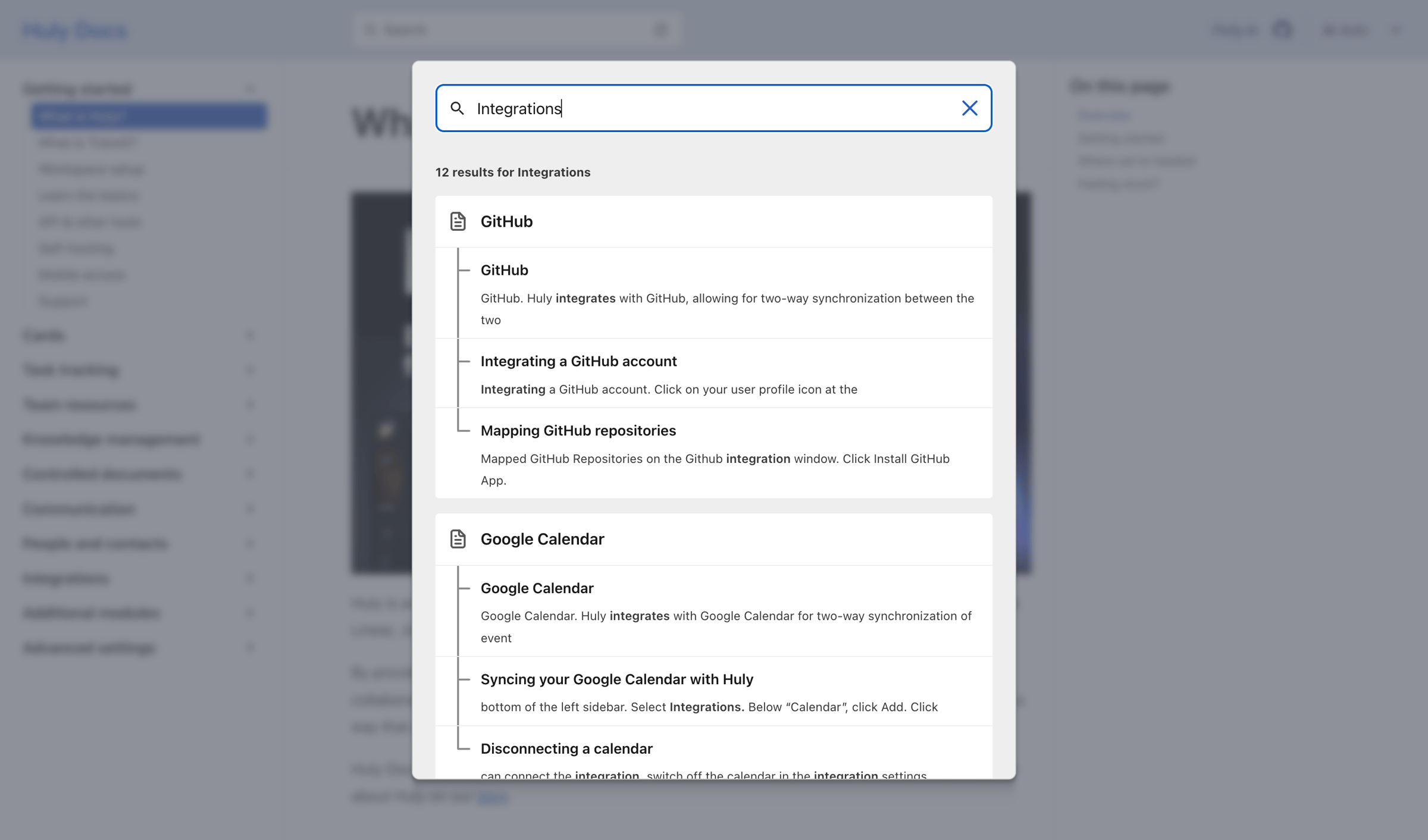 Huly - What is Huly? | Huly Docs screen