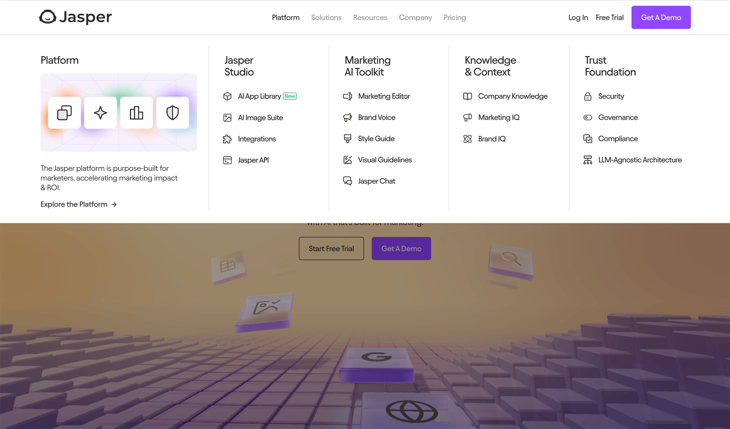 Jasper - AI that’s built for marketing – Jasper screen