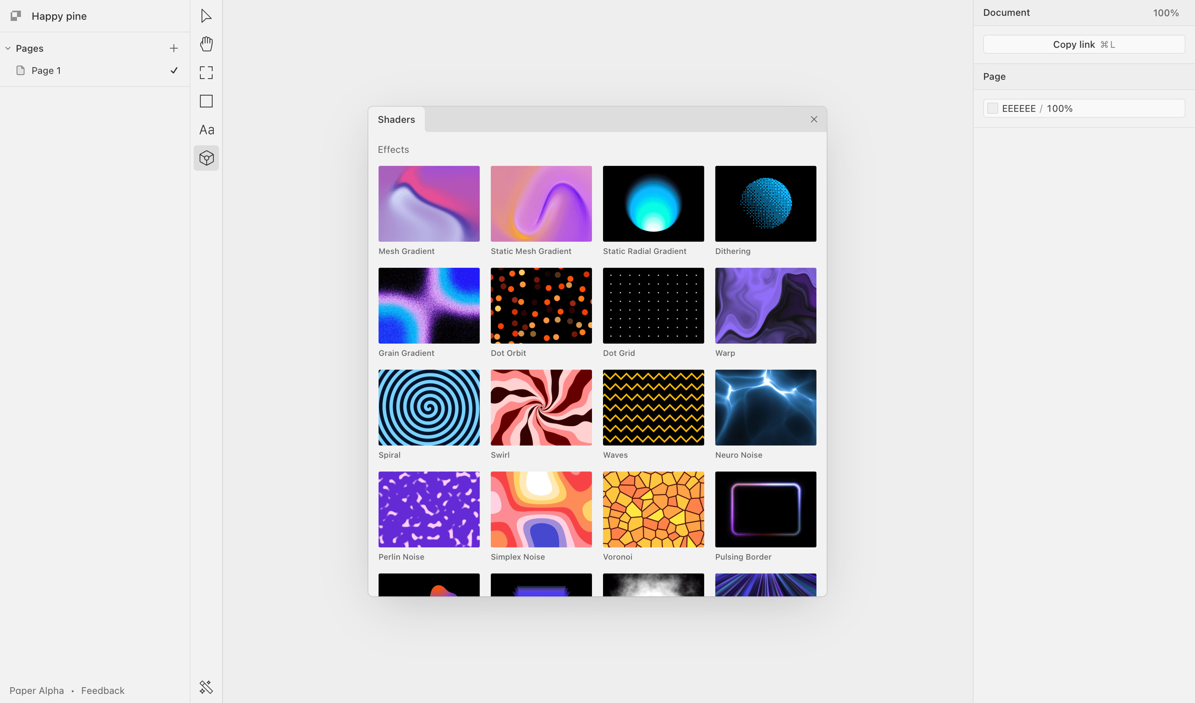 Paper - Happy pine · Paper screen
