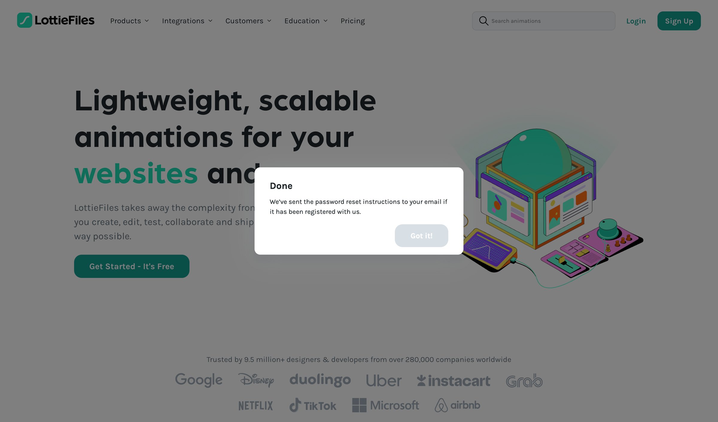 Lottie - LottieFiles Download Free lightweight animations for website | app screen