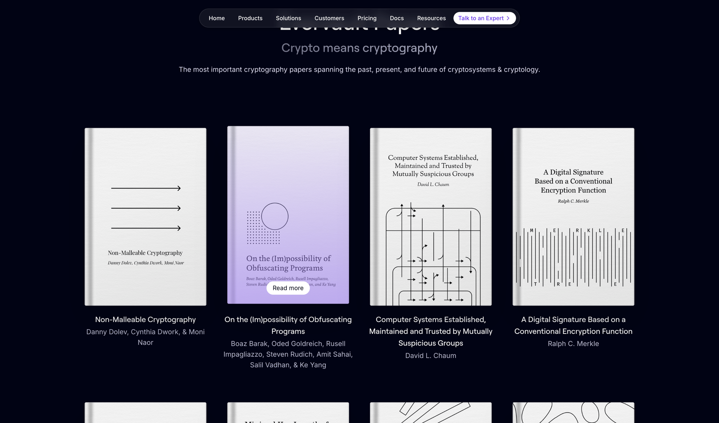 Evervault - Papers — Evervault screen