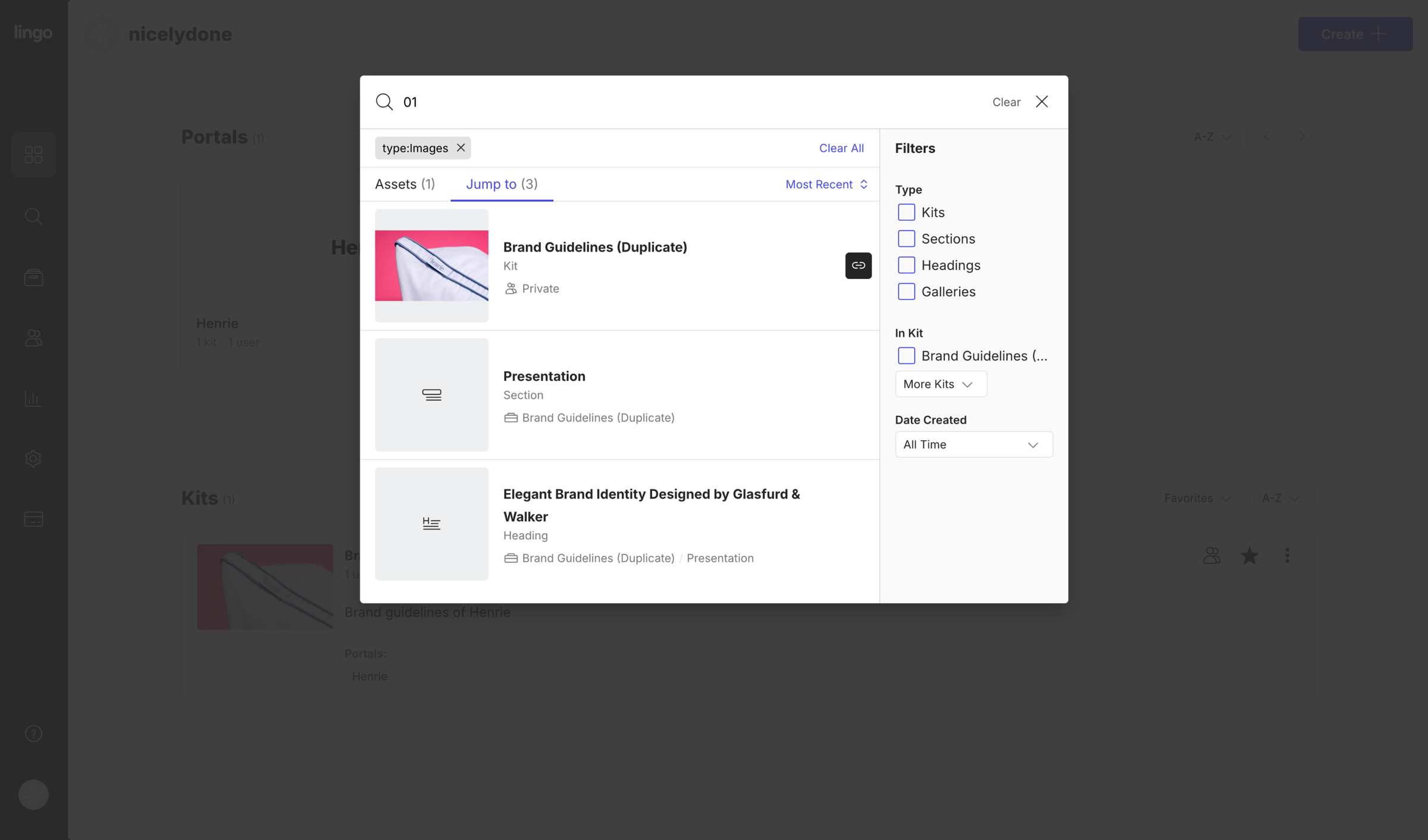 Lingo - Lingo — The visual home for your brand screen