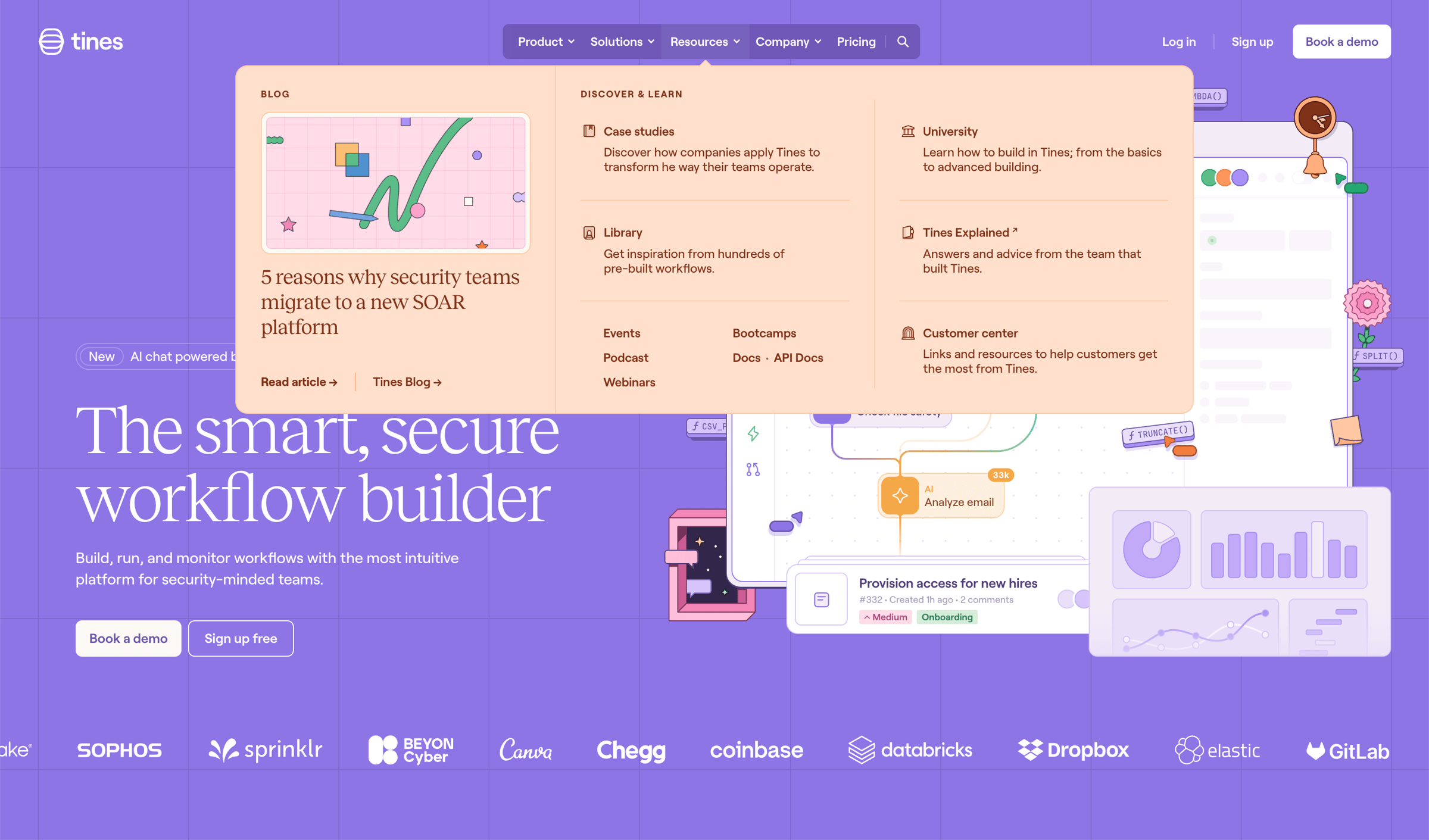 Tines - Tines | The smart, secure workflow builder screen