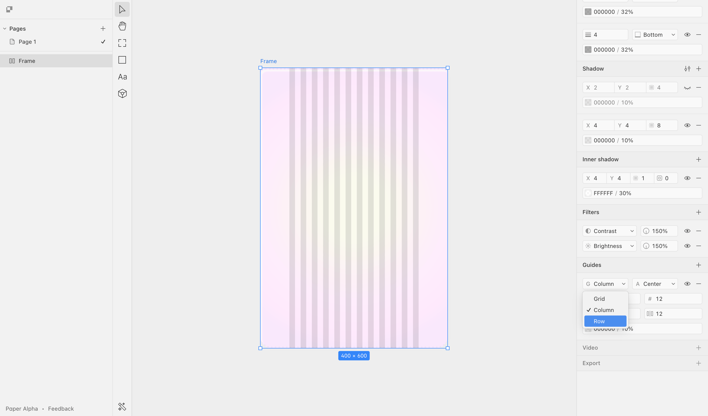 Paper screen