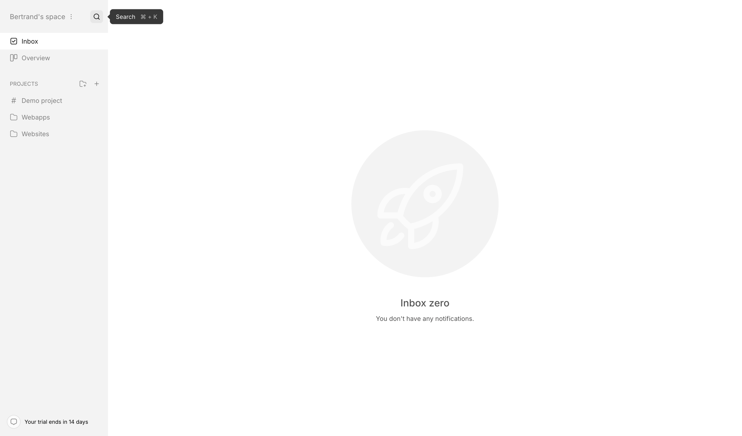 Workflow screen