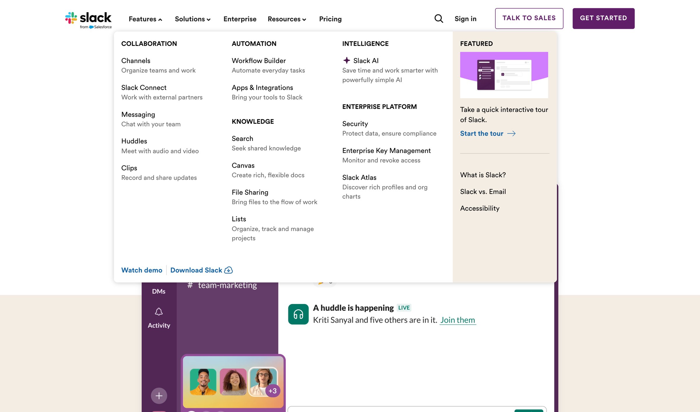 Slack - Slack is your productivity platform | Slack screen