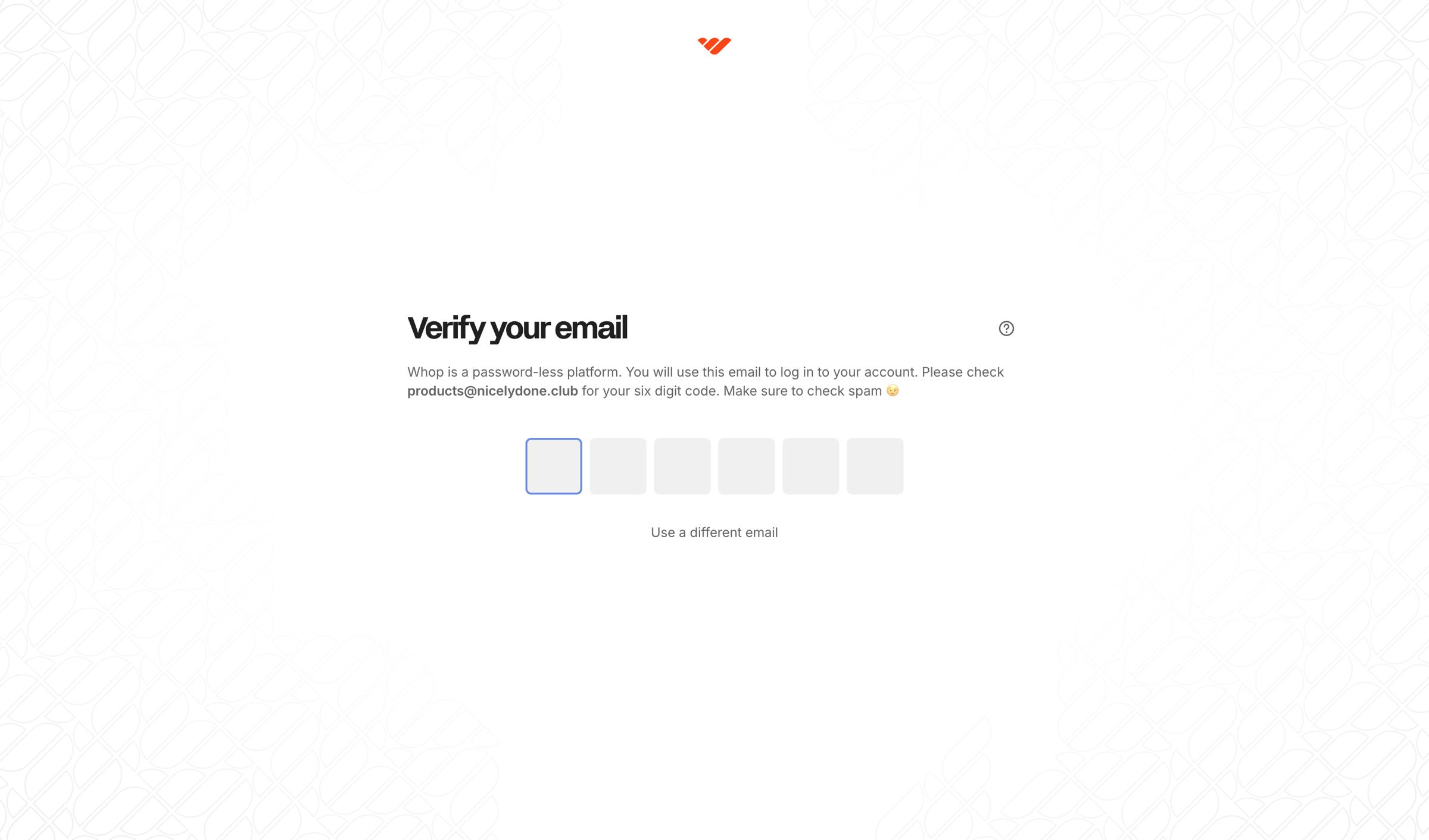 Whop - Home | Whop screen