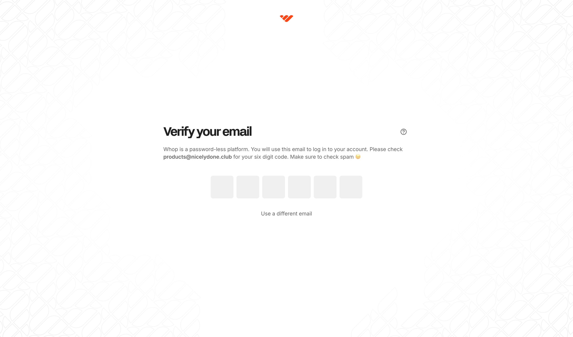 Whop - Home | Whop screen