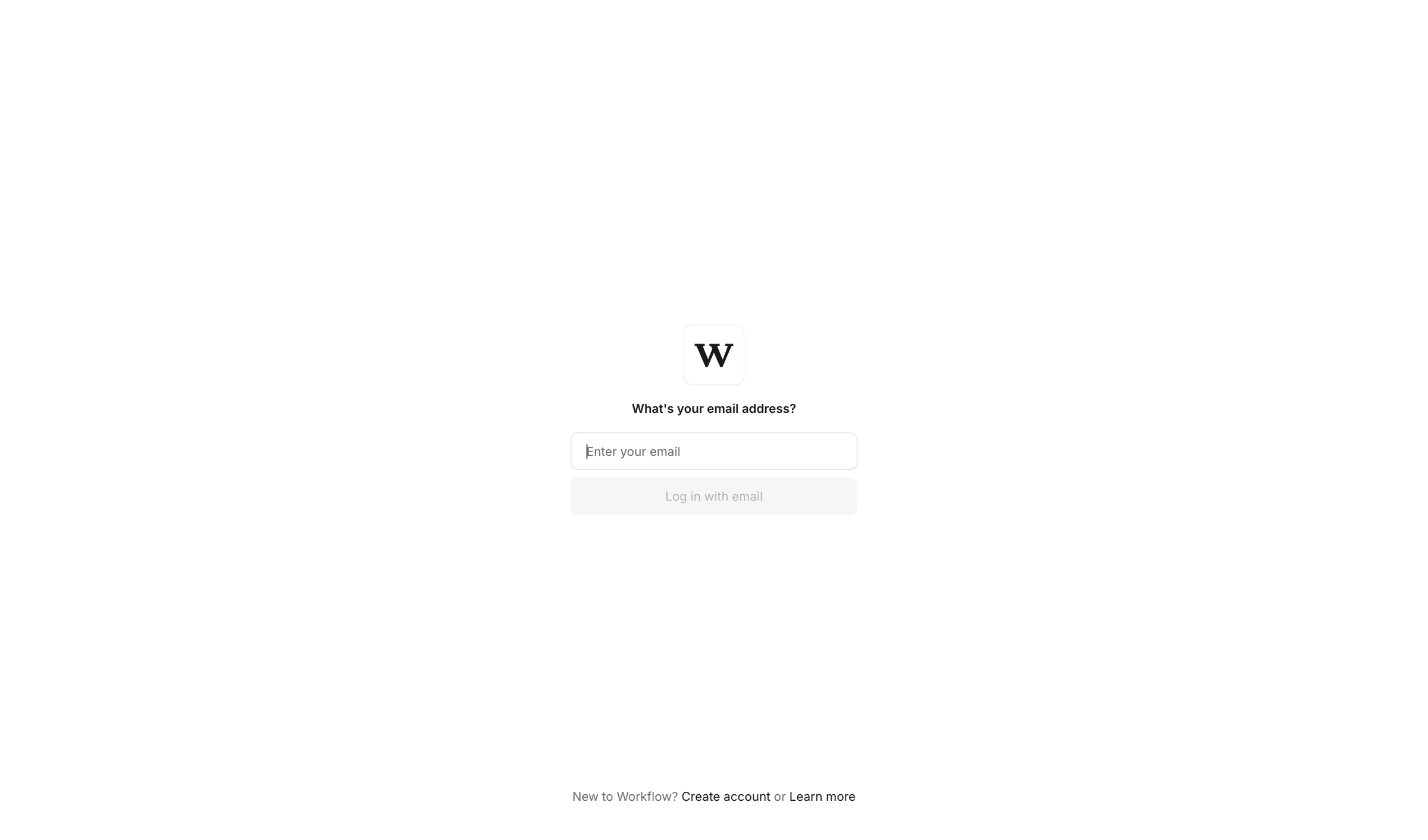 Workflow screen