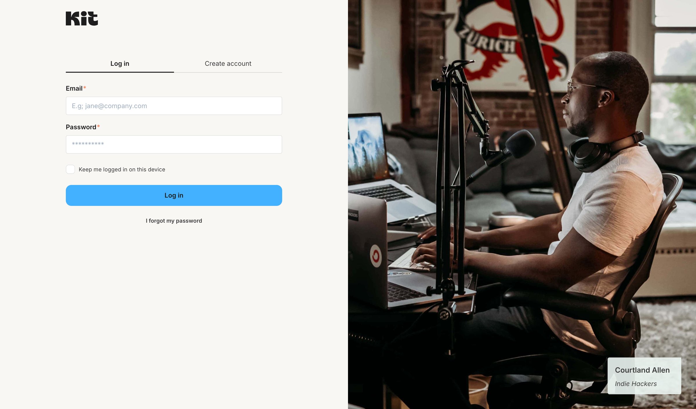 Log In - Kit from Kit