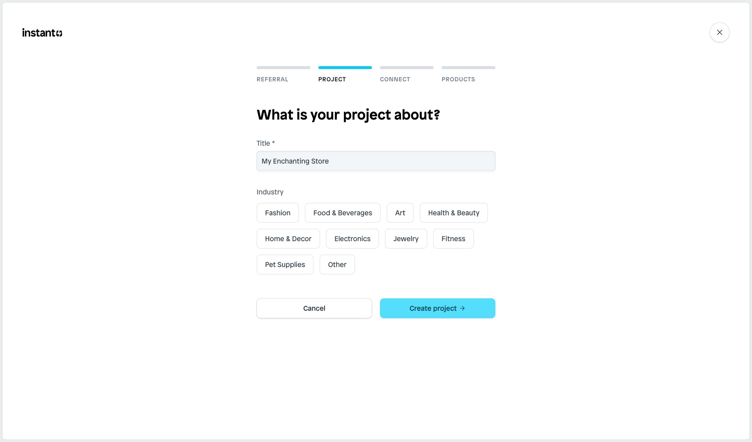 Instant - Instant Landing Page Builder for Shopify | Instant screen