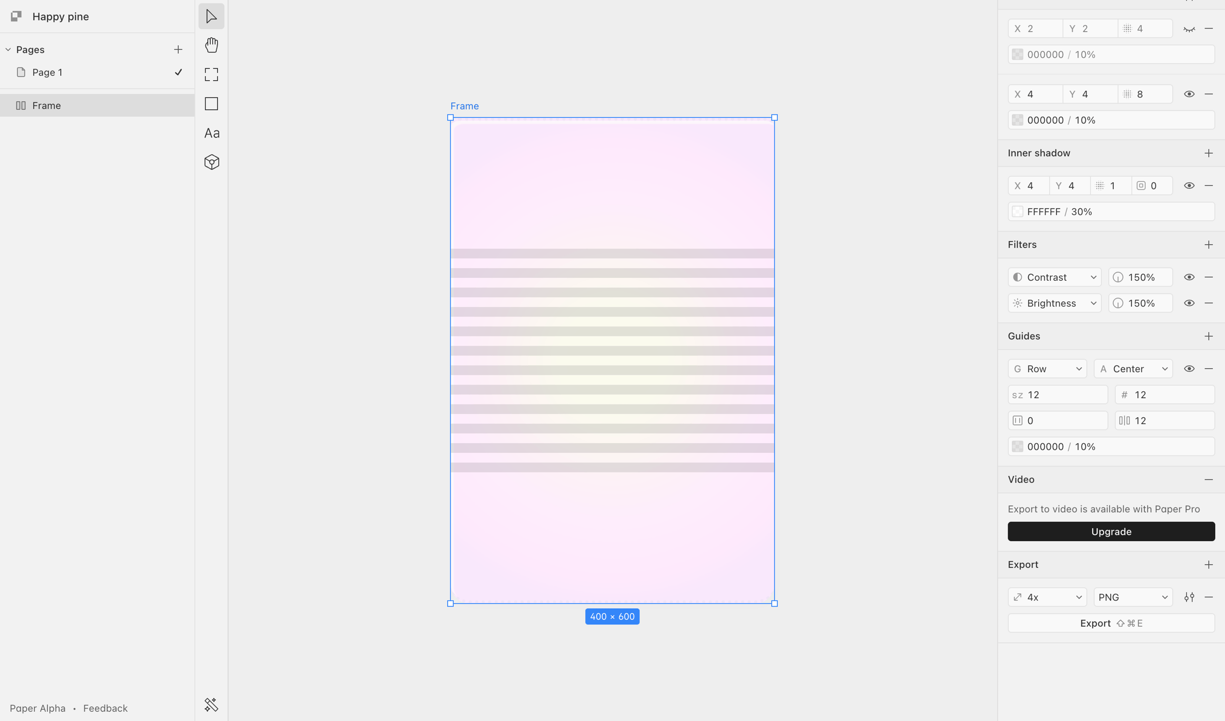 Paper - Happy pine · Paper screen