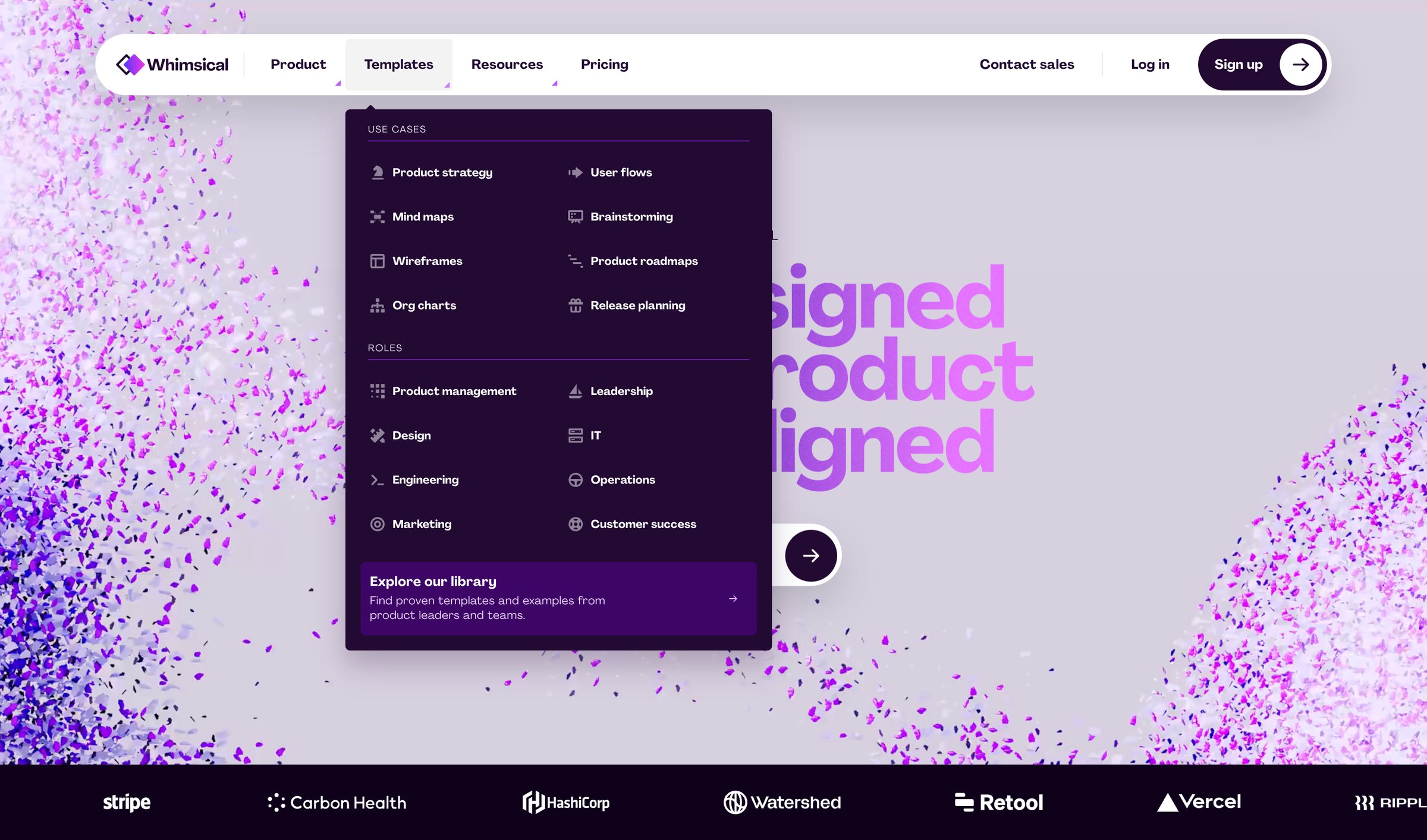 Whimsical - Whimsical - The iterative workspace for product teams screen