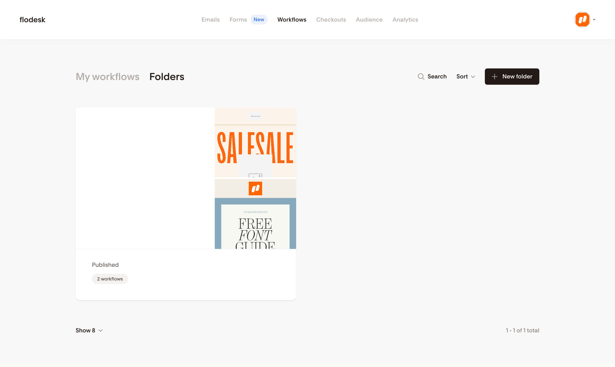 Flodesk - Folders | Flodesk screen