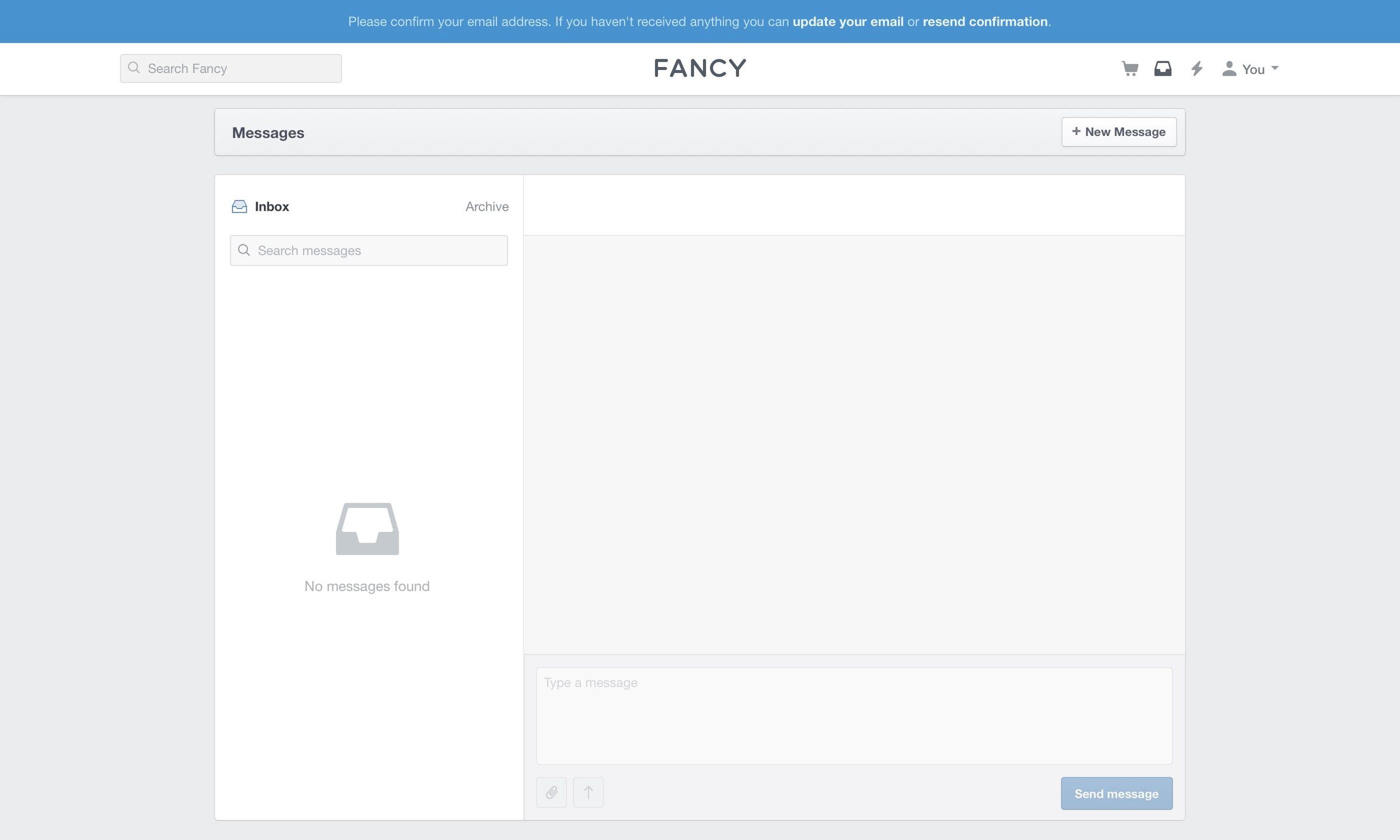Fancy - Messaging screen