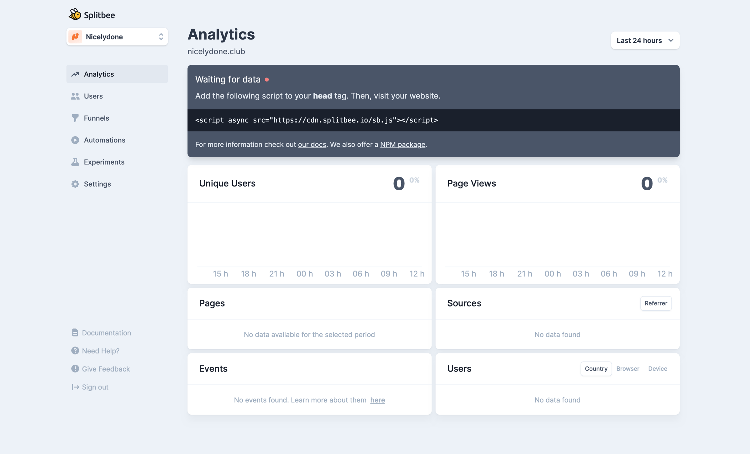 Splitbee - Nicelydone – Splitbee screen