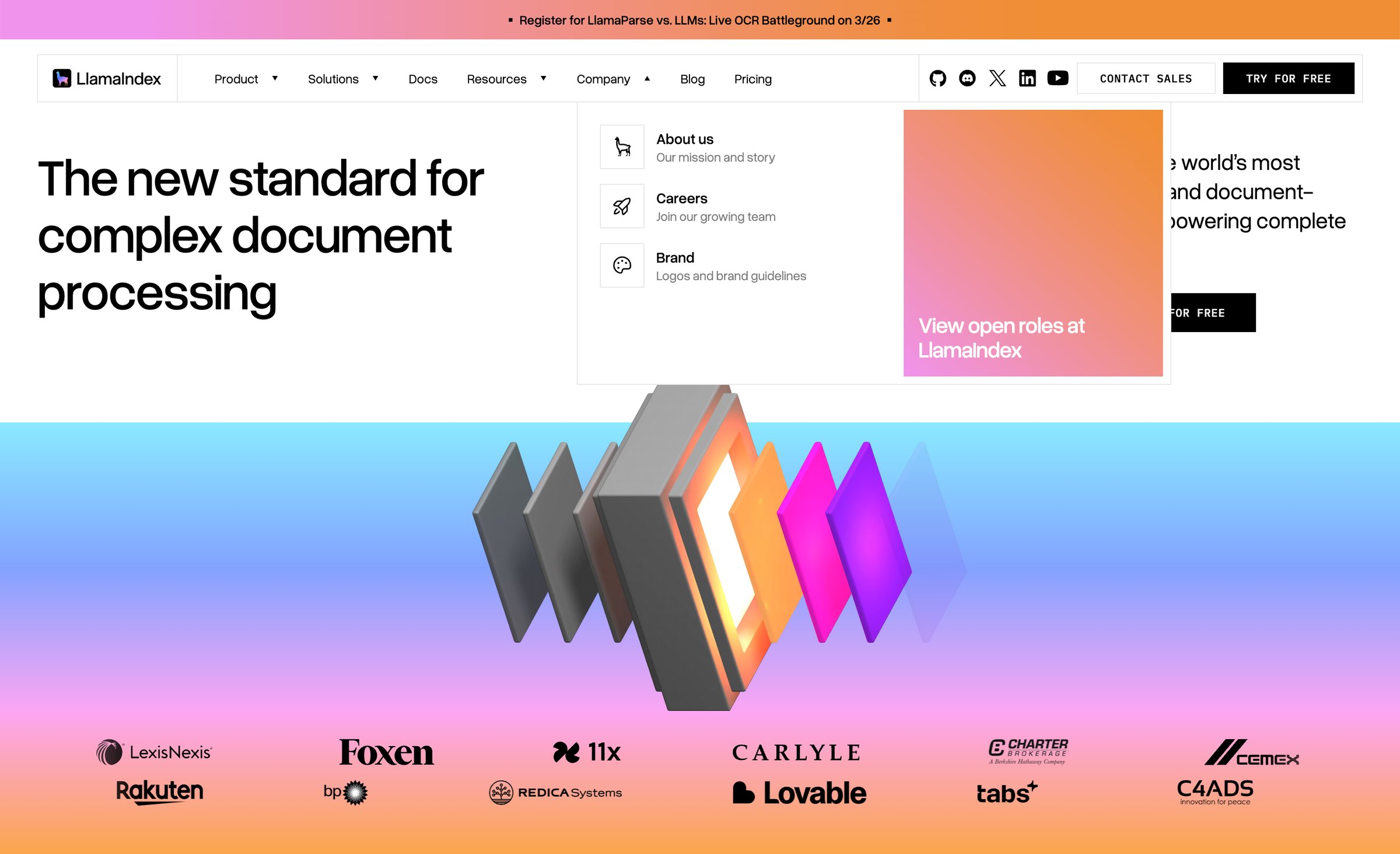 Llamaindex - LlamaIndex AI Agents for Document OCR + Workflows screen