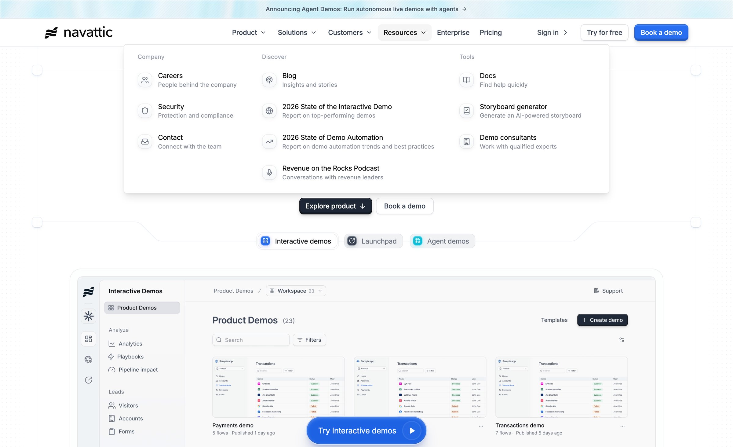 Navattic - Navattic Interactive Product Demo Software screen